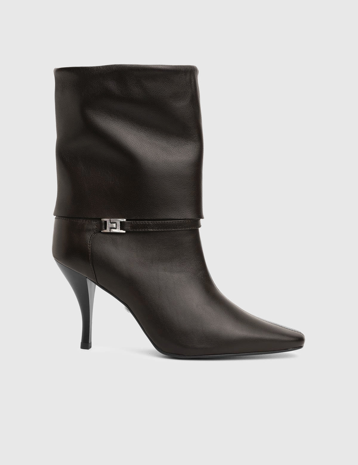 Melinda Brown Leather Women's Heeled Boot