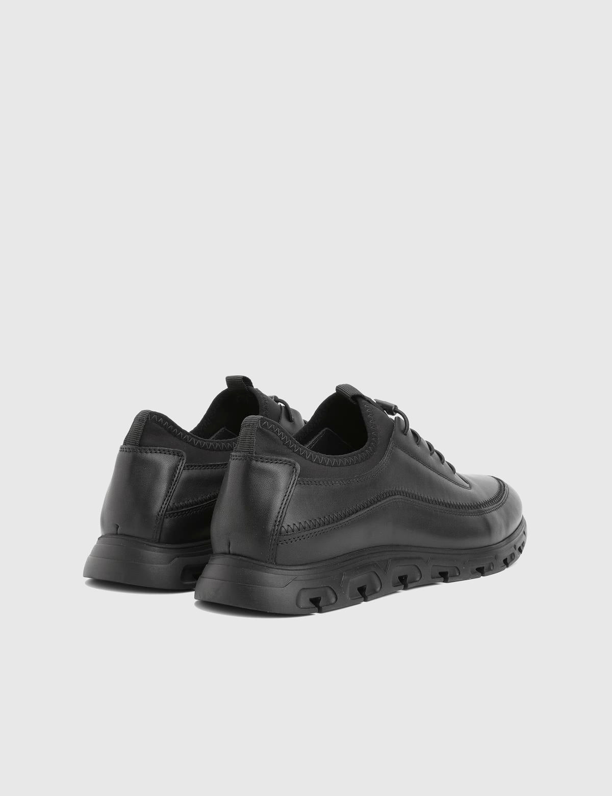 Adler Black Leather Men's Sneaker