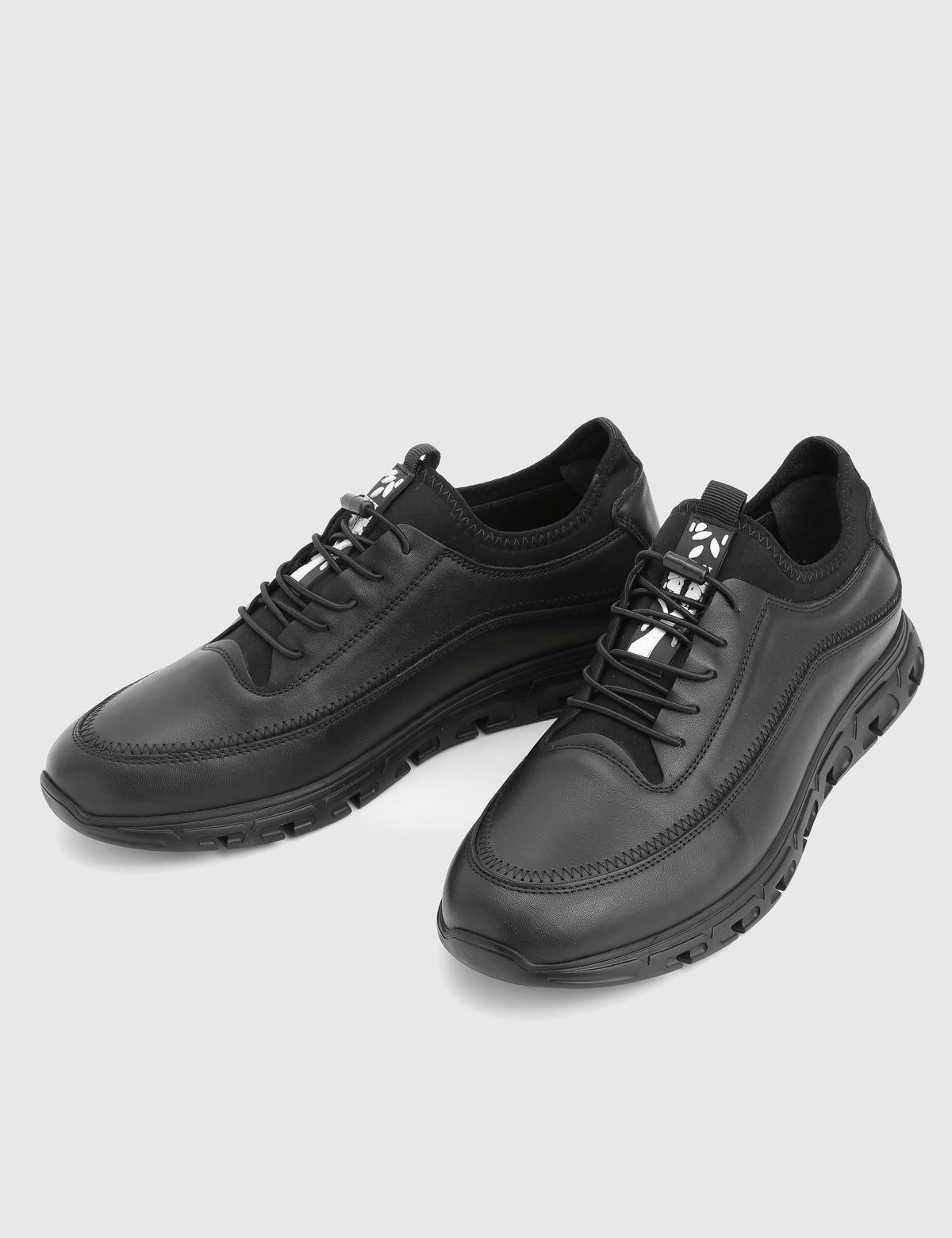 Adler Black Leather Men's Sneaker