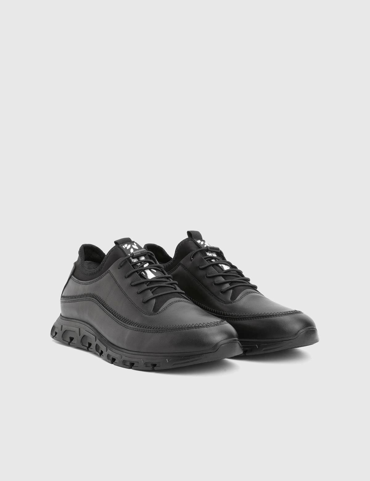 Adler Black Leather Men's Sneaker
