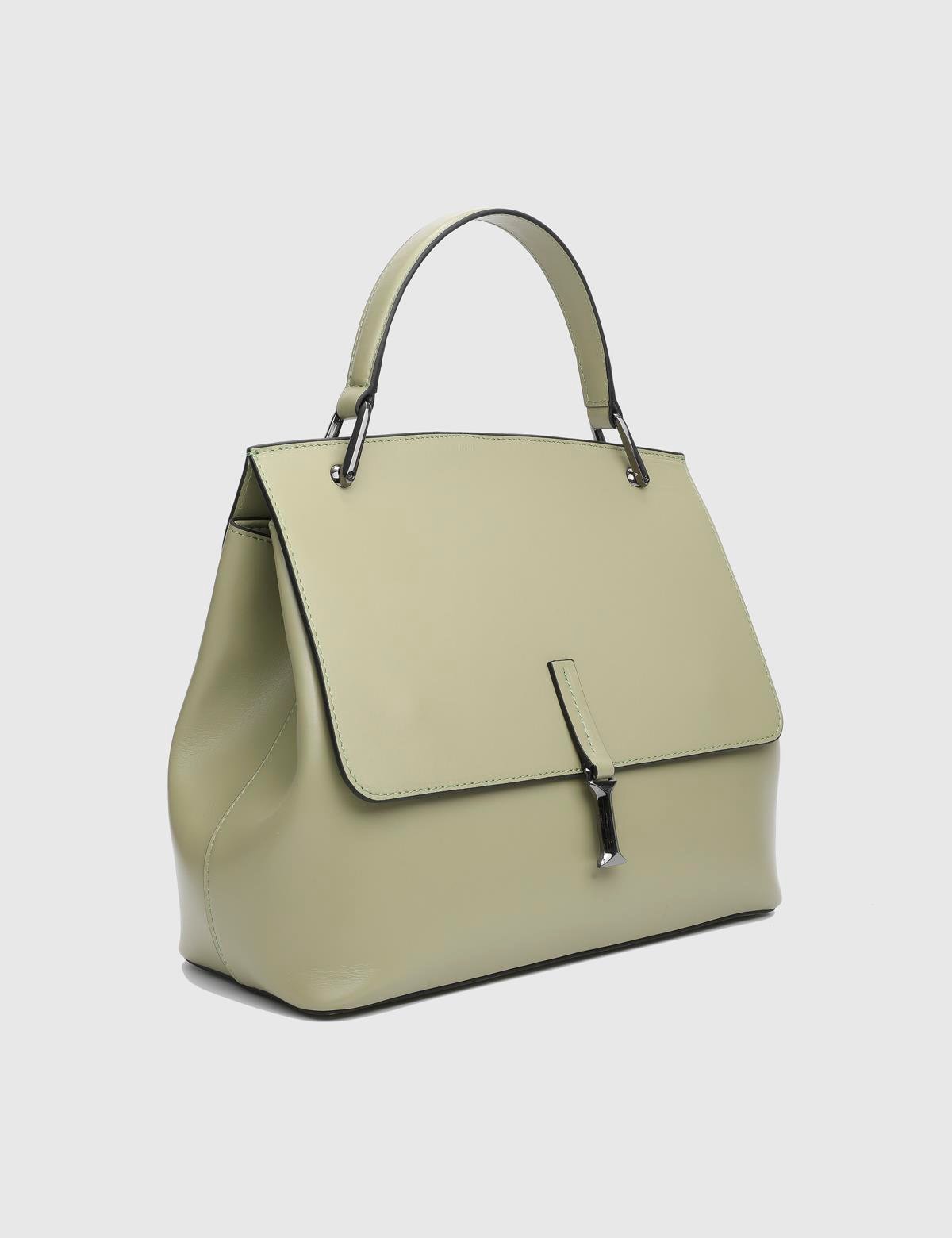 Aires Olive Green Floater Leather Women's Handbag