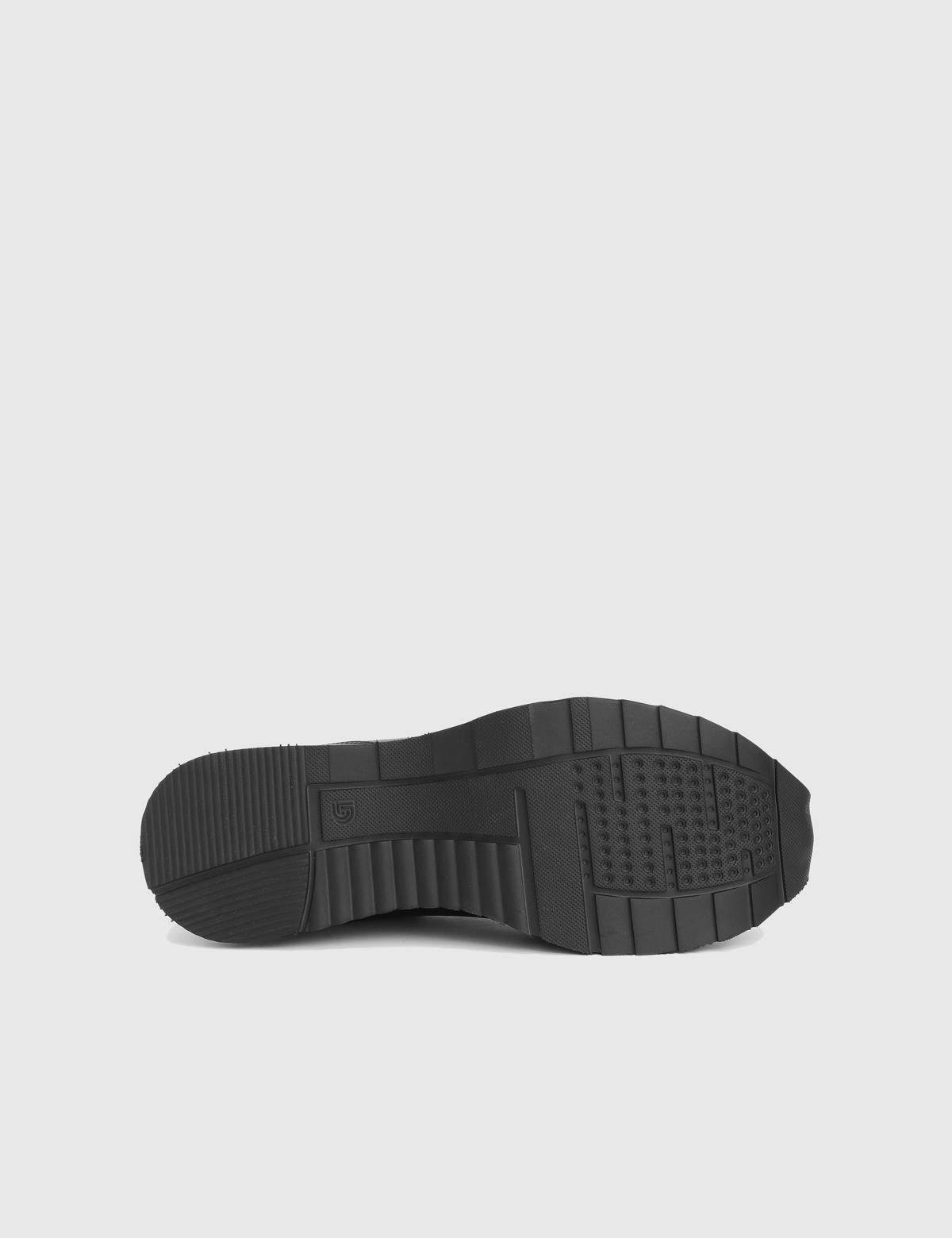 Alek Black Leather Men's Sneaker