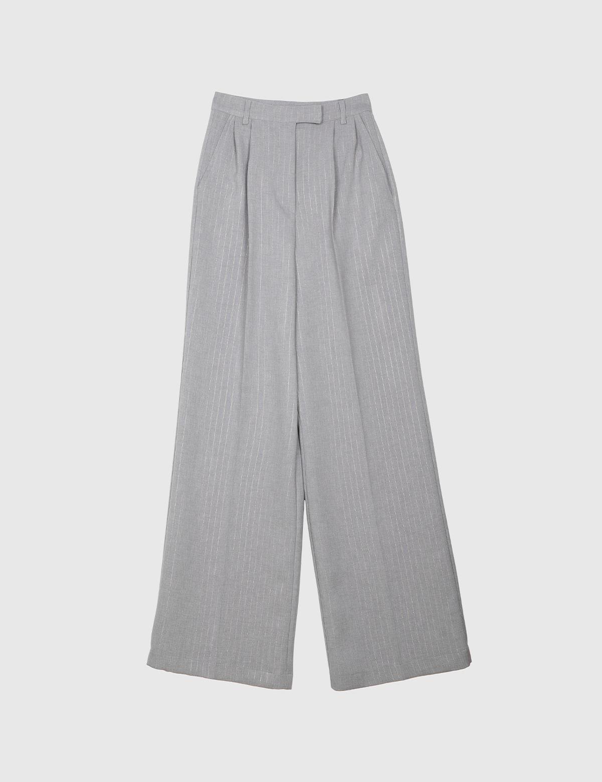Alyones Grey Women's Palazzo Trousers