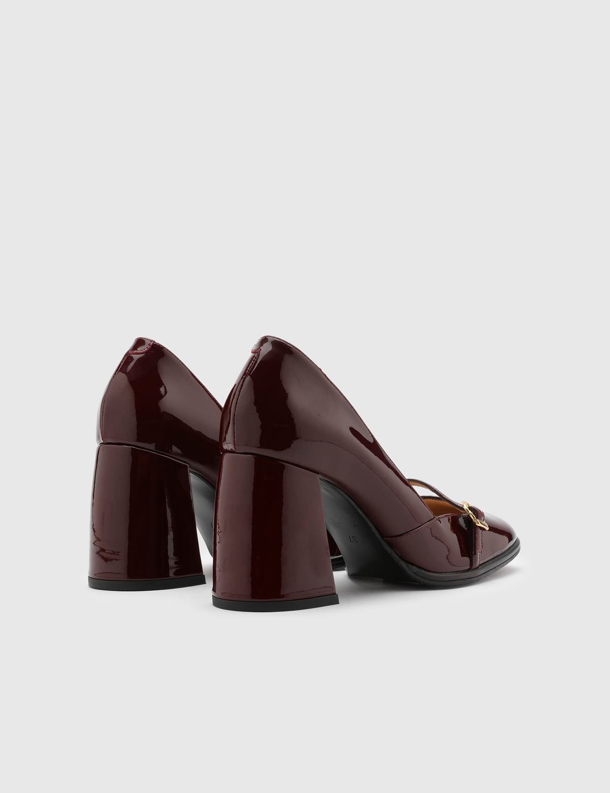 Anais Burgundy Patent Leather Women's Pump