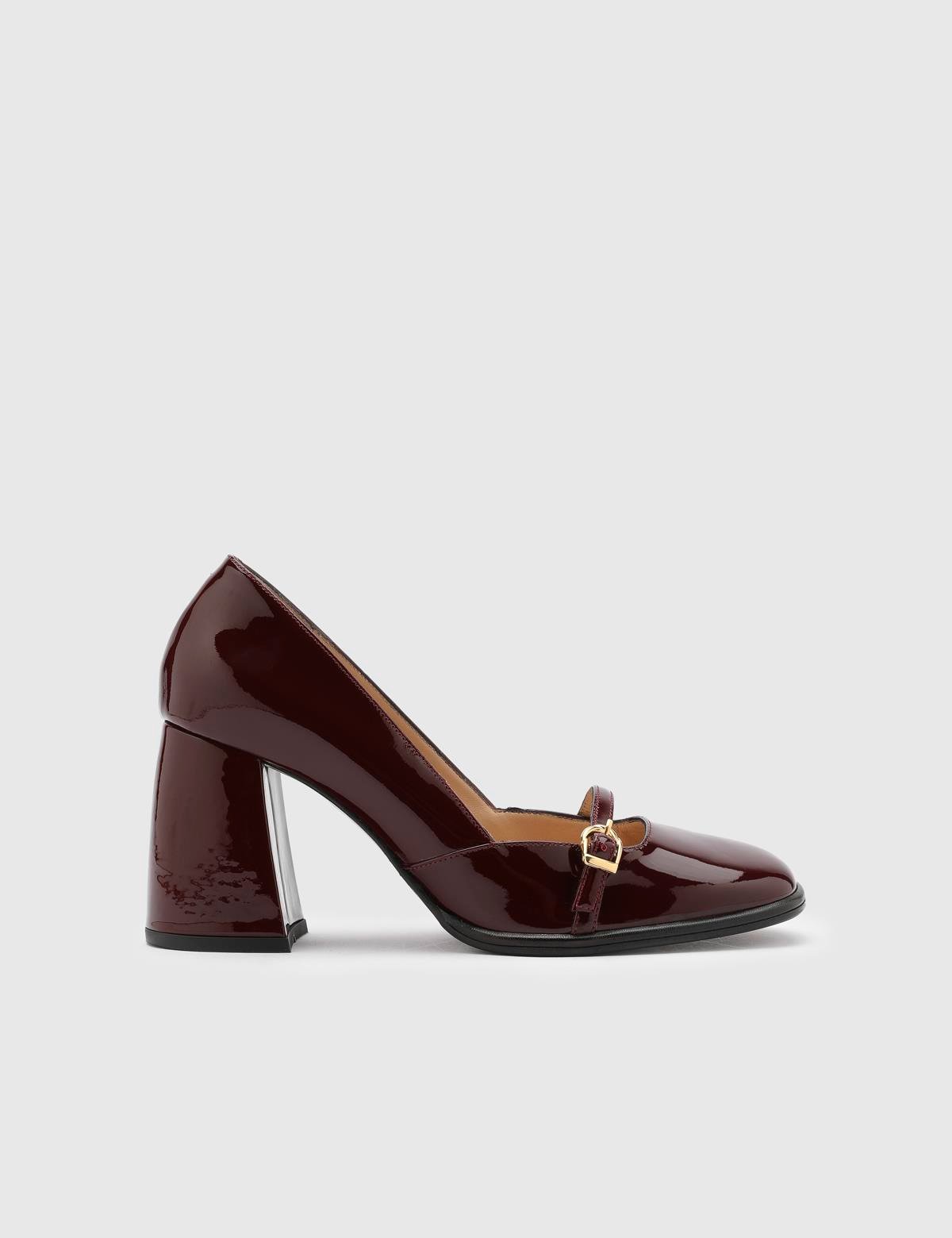 Anais Burgundy Patent Leather Women's Pump