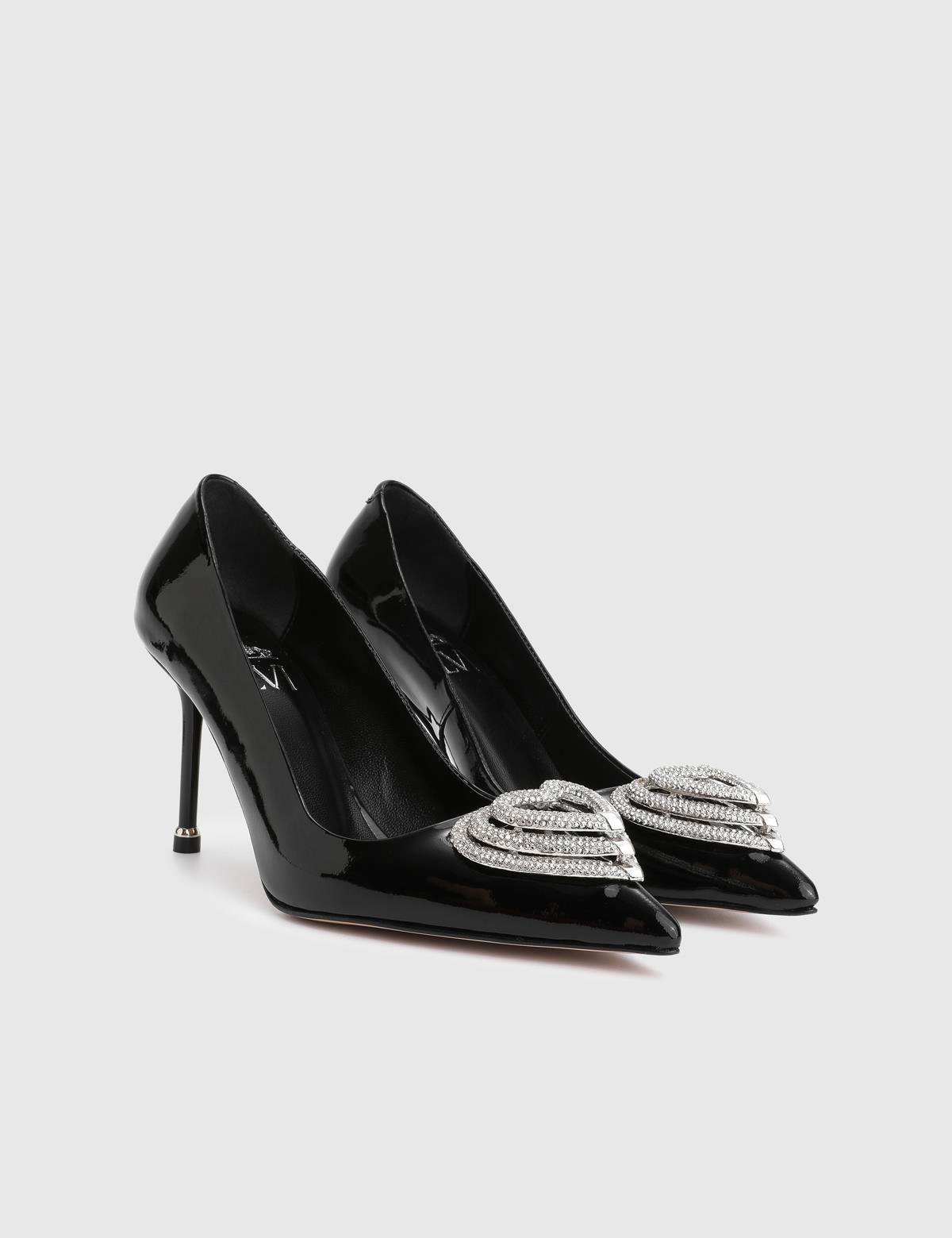 Anessa Black Patent Leather Women's Pump