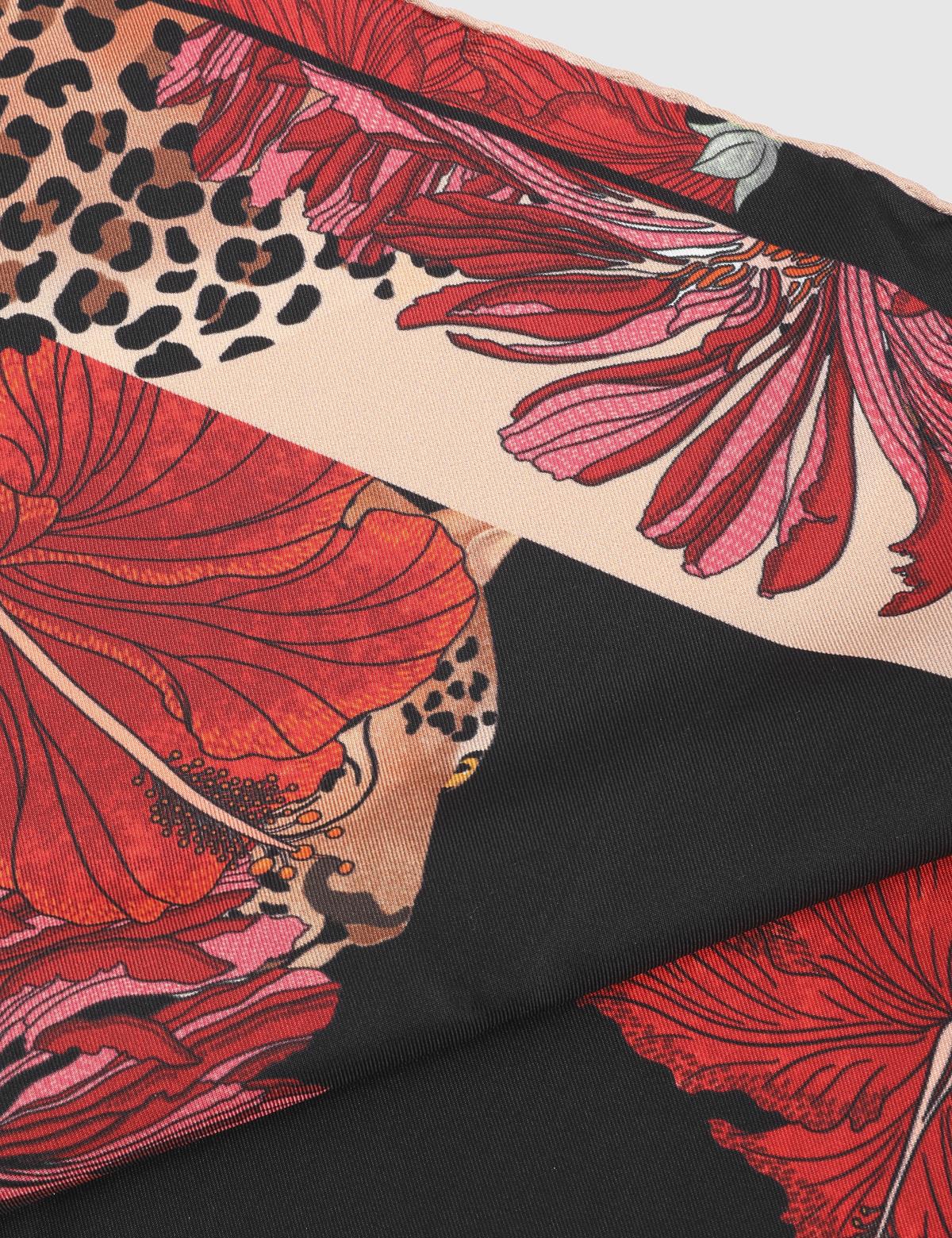 Anubis Red Silk Twill Women's Bandana