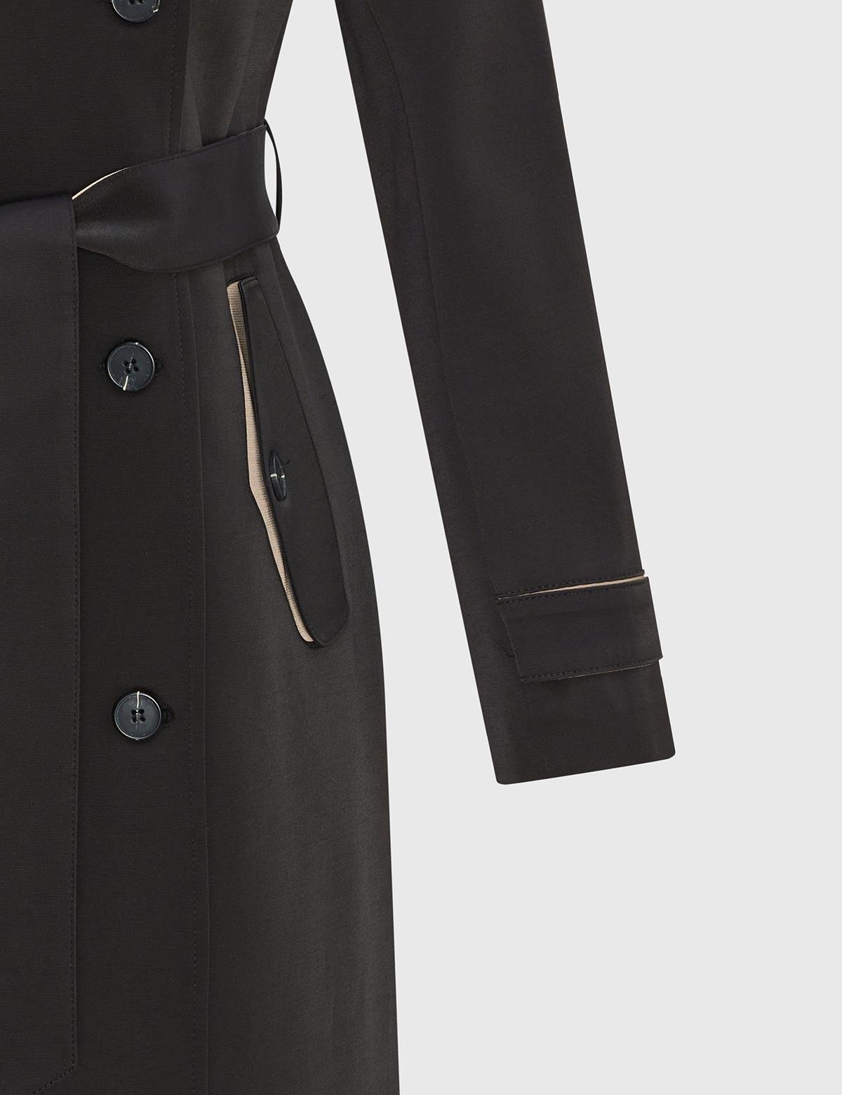 Arira Black Women's Trench Coat