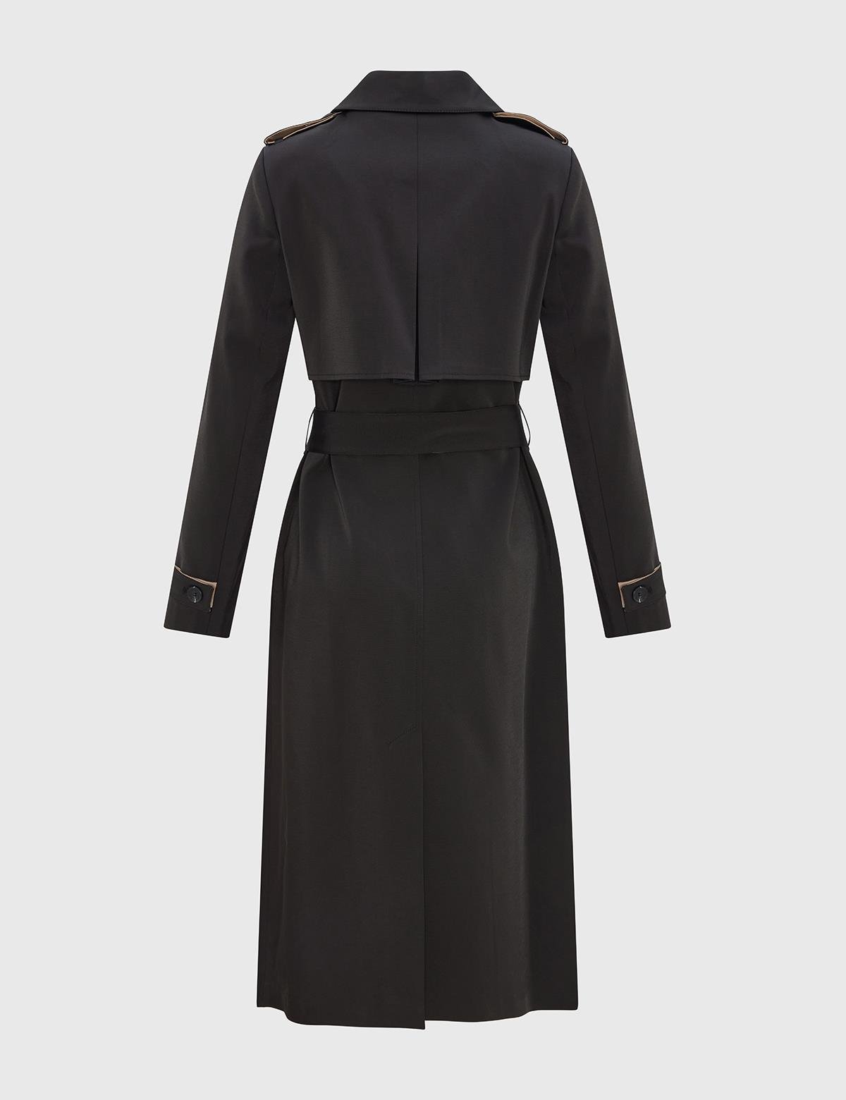 Arira Black Women's Trench Coat