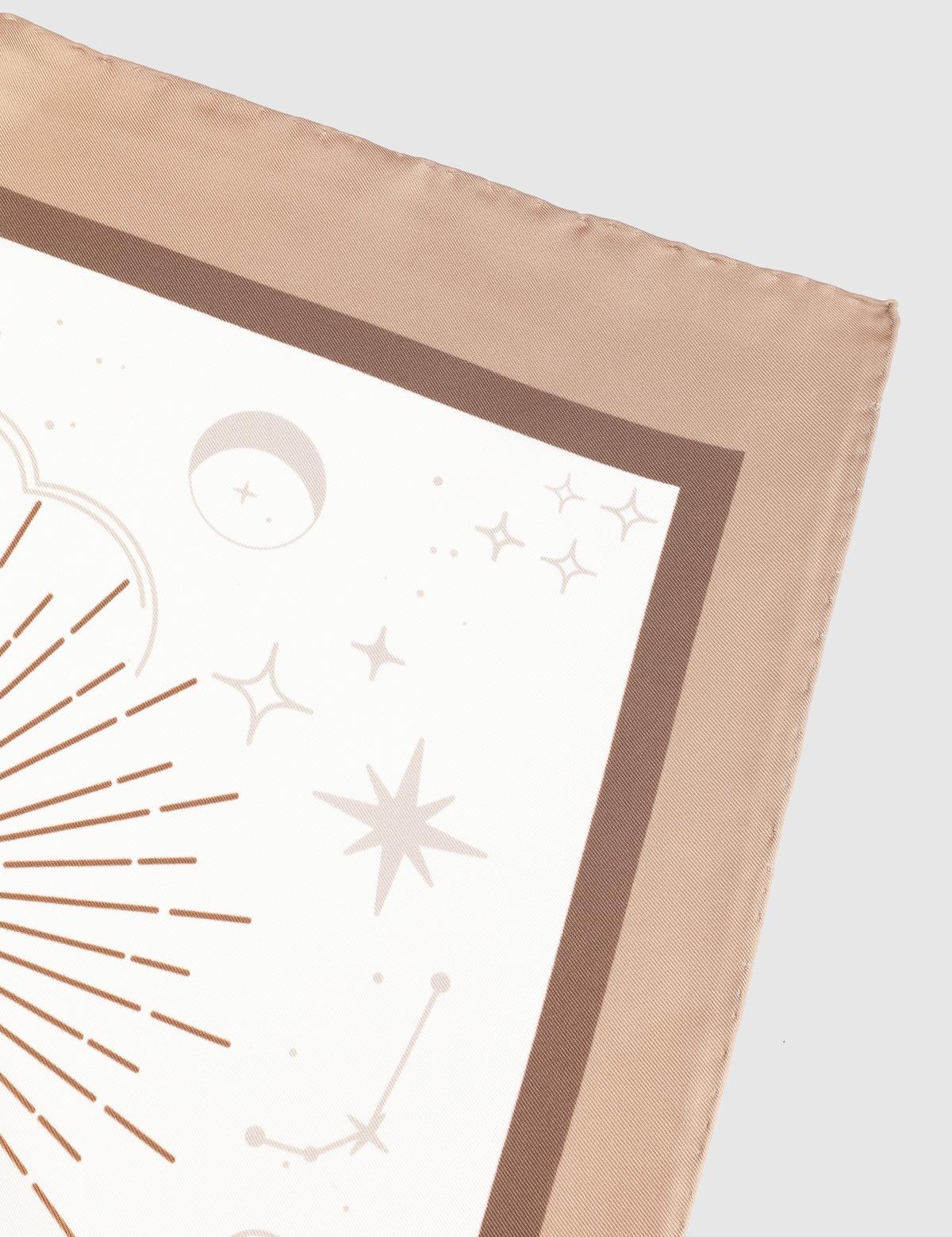 Arita Ecru Silk Twill Women's Scarf