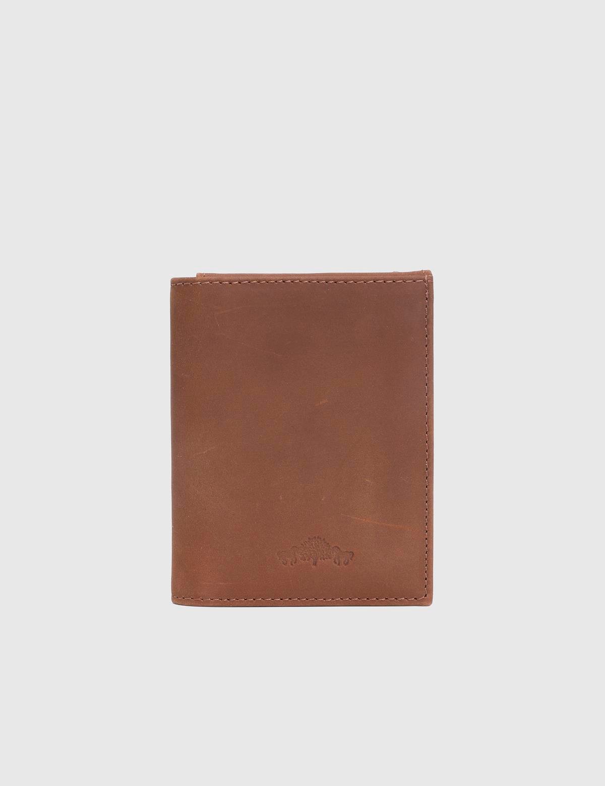 Aron Brown Crazy Leather Men's Wallet