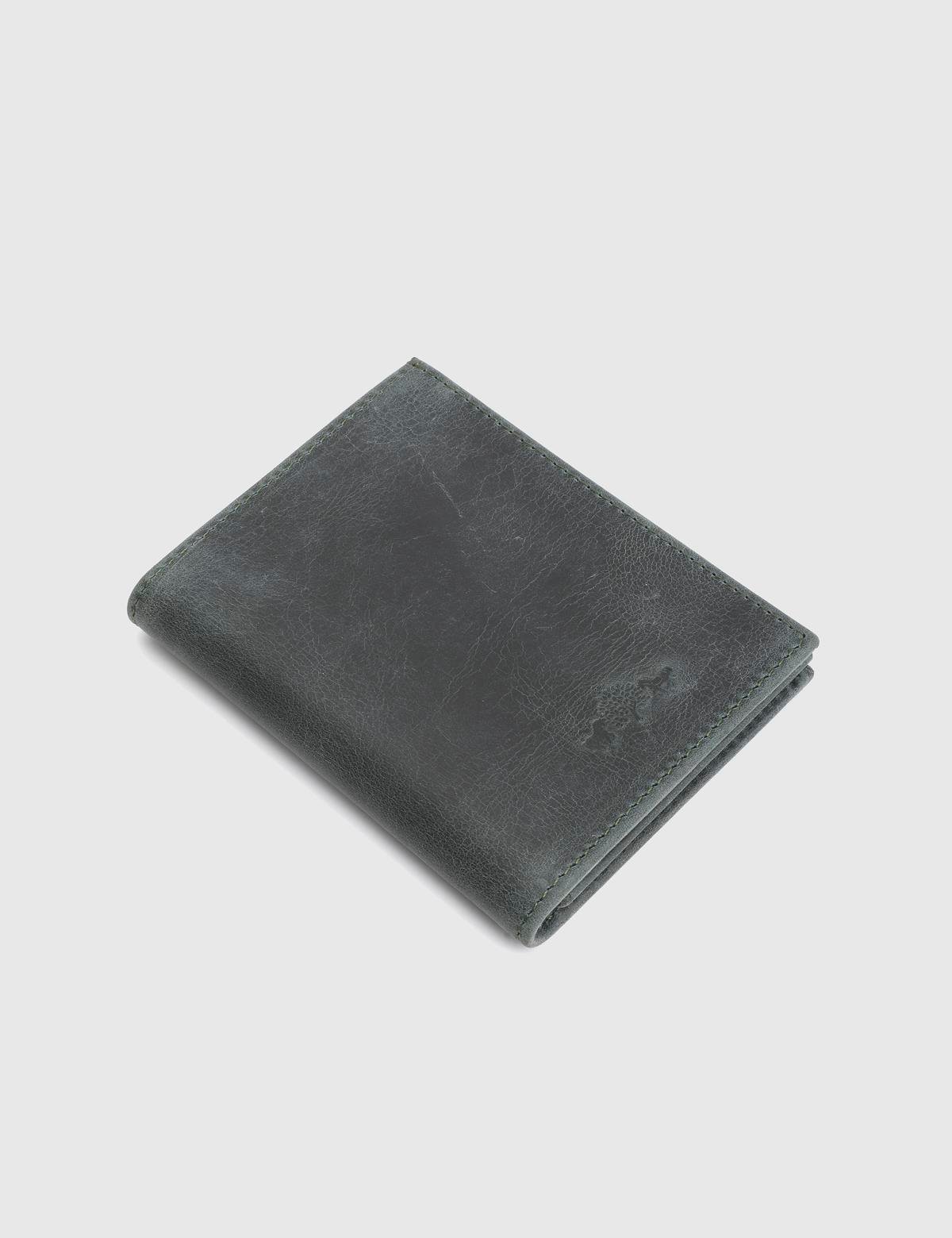 Aron Green Crazy Leather Men's Wallet
