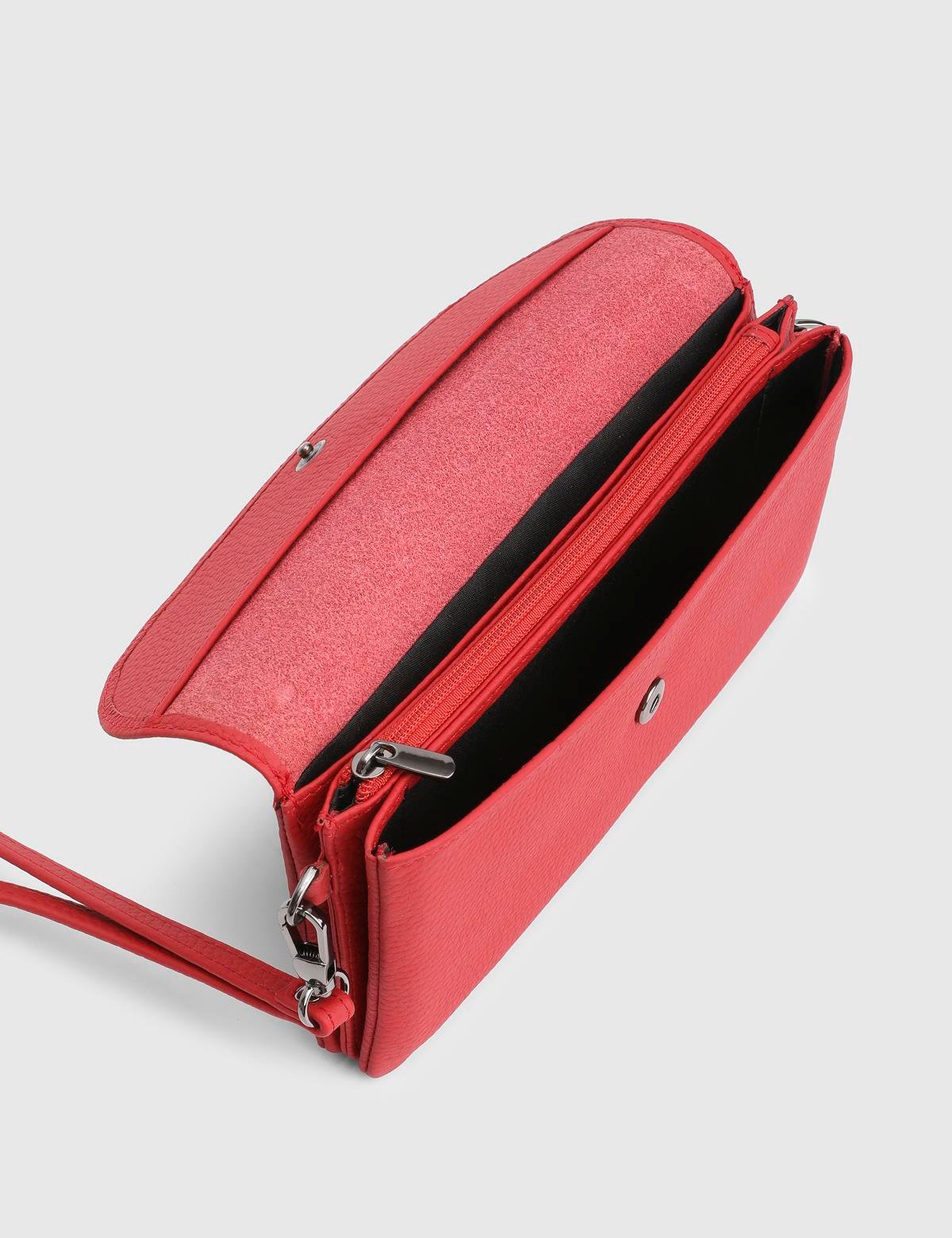 Arvin Red Floater Leather Women's Wallet