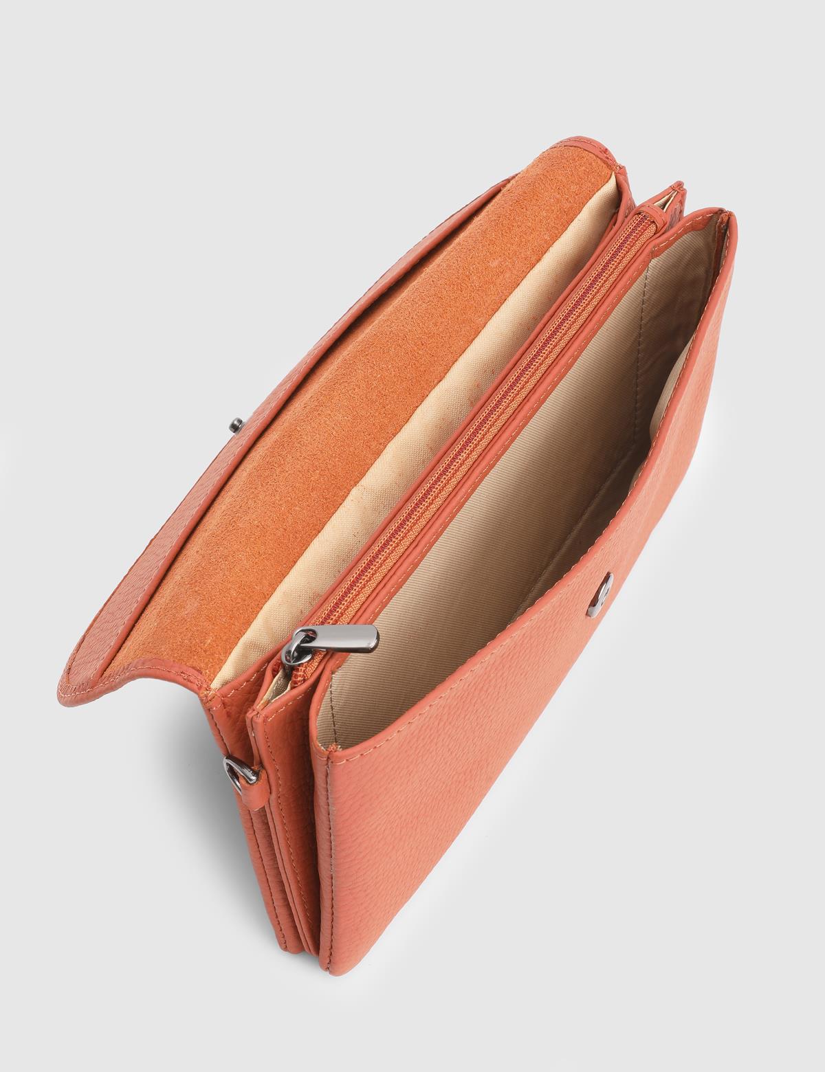 Arvin Orange Floater Leather Women's Wallet
