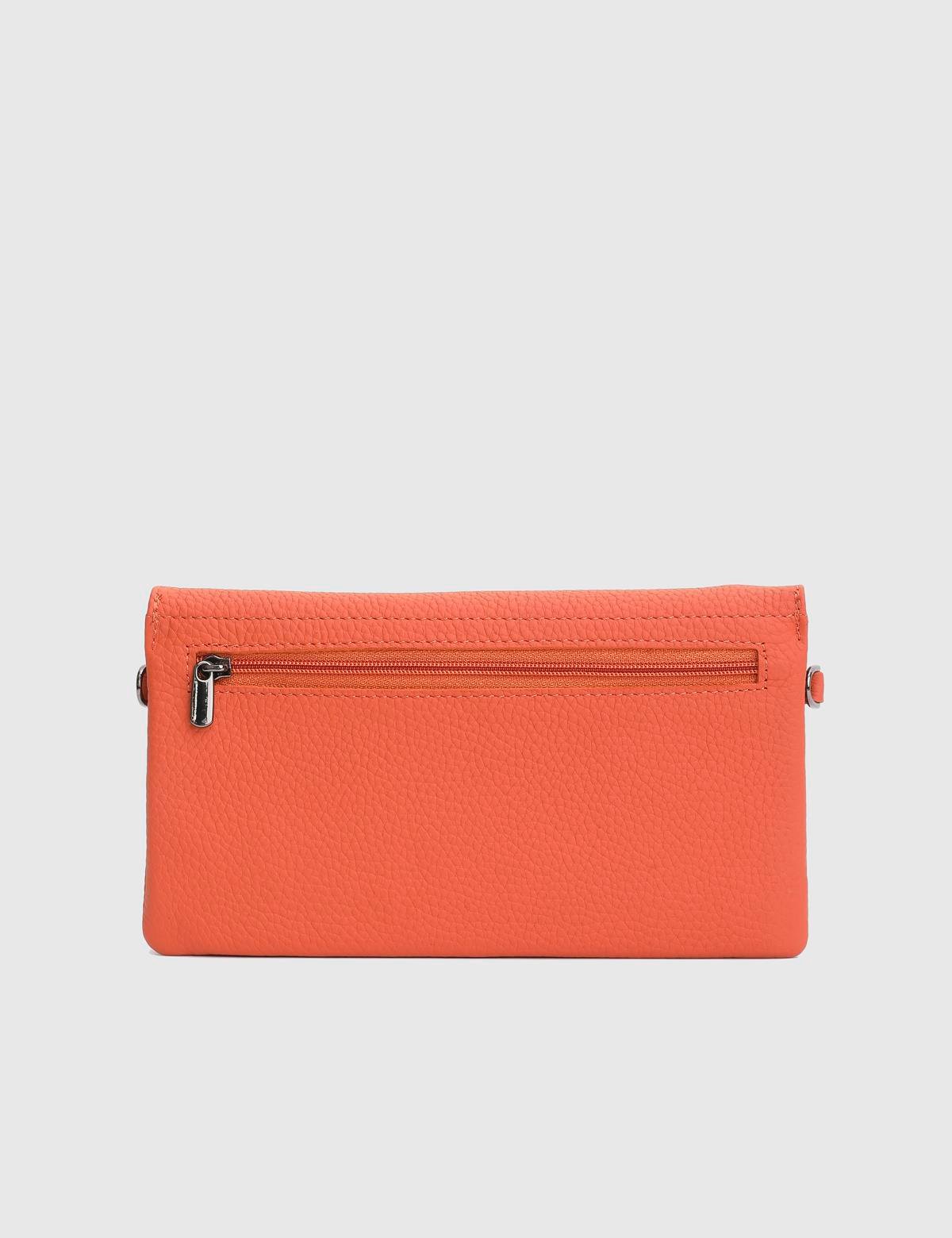 Arvin Orange Floater Leather Women's Wallet