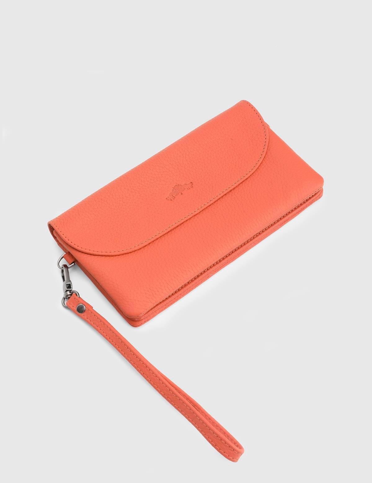 Arvin Orange Floater Leather Women's Wallet