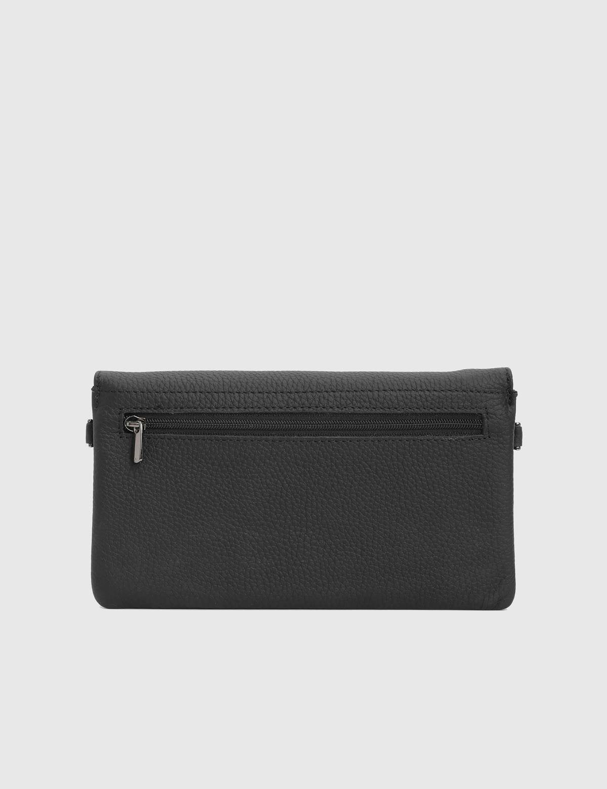 Arvin Black Floater Leather Women's Wallet