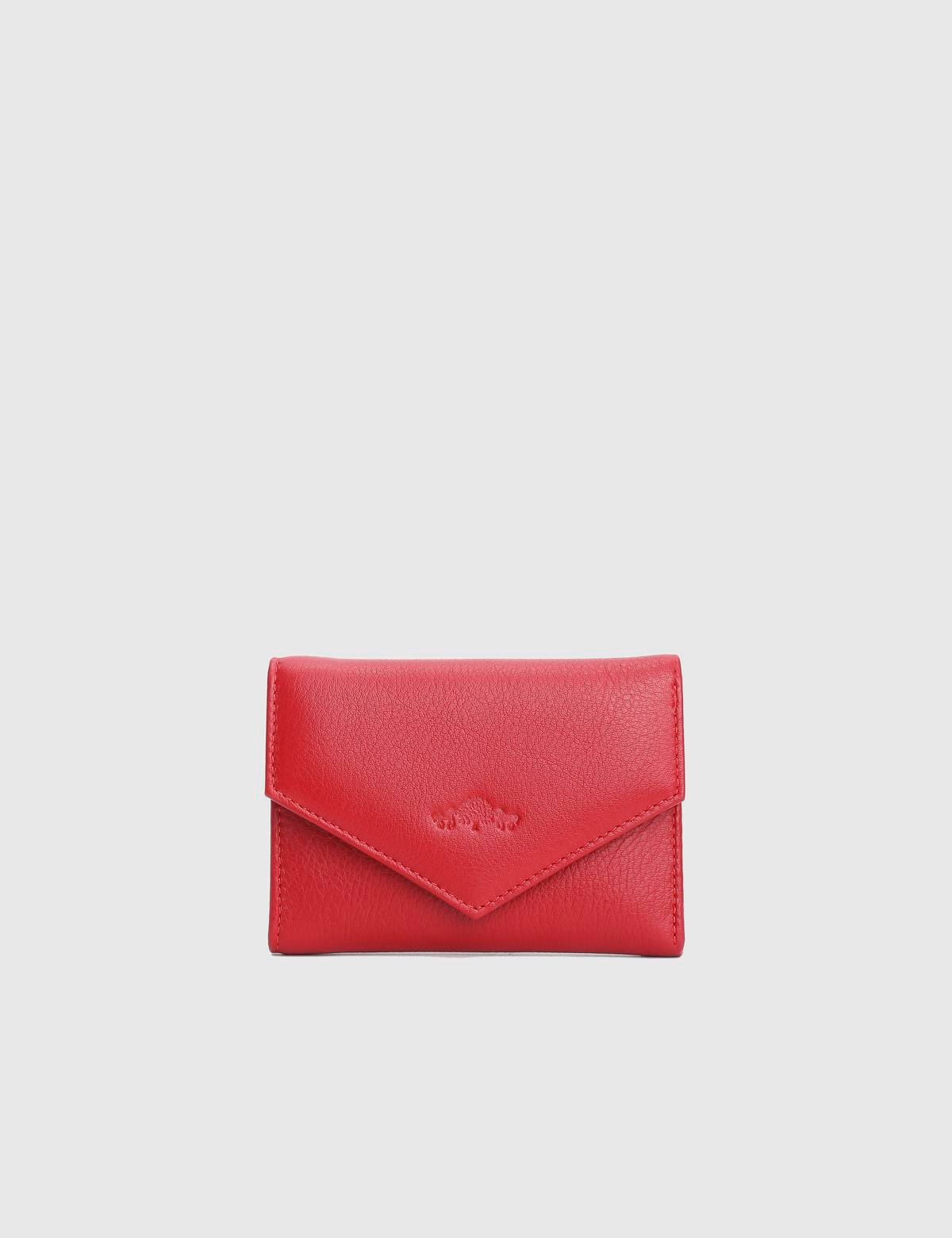 Aryan Red Floater Leather Women's Wallet