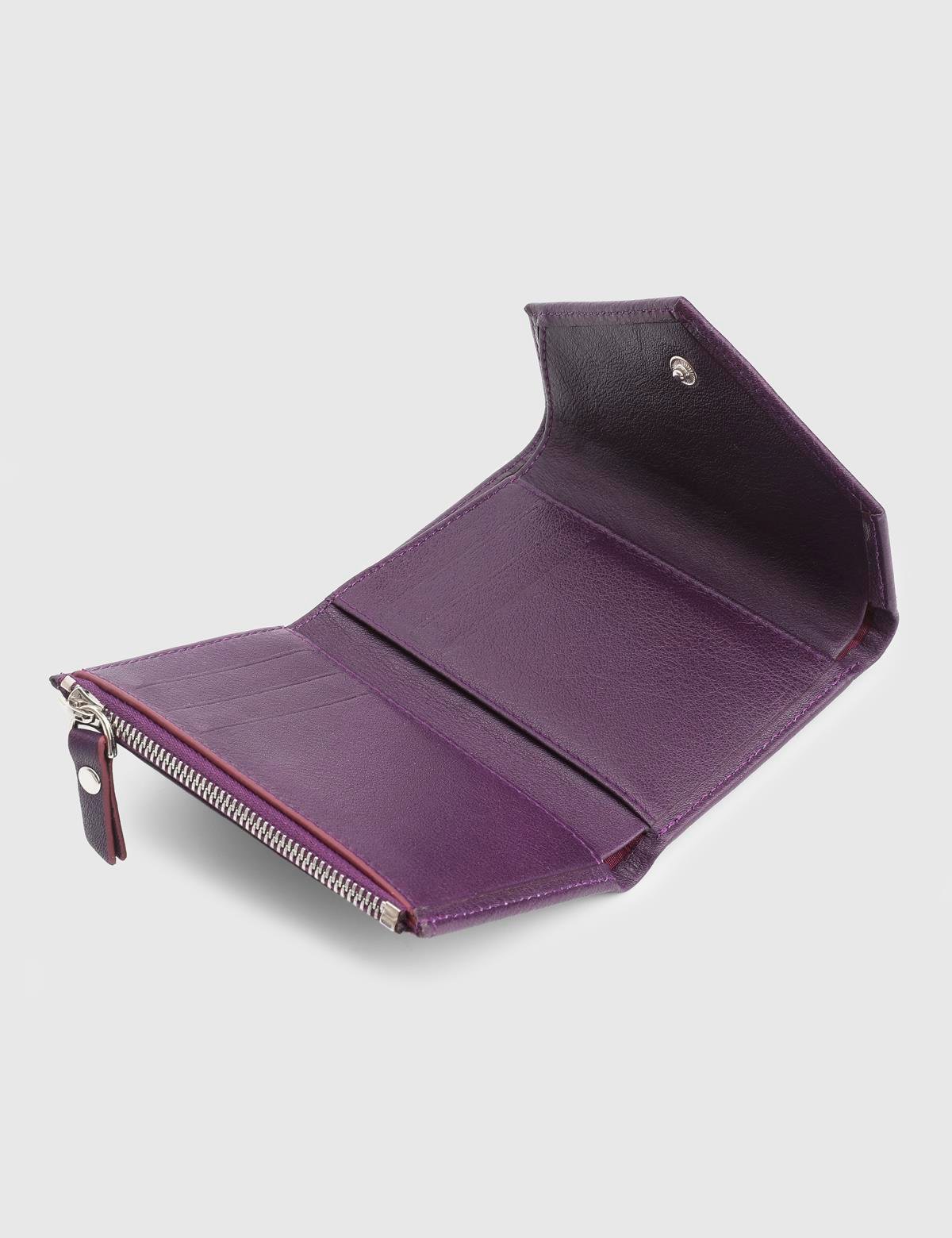 Aryan Purple Floater Leather Women's Wallet