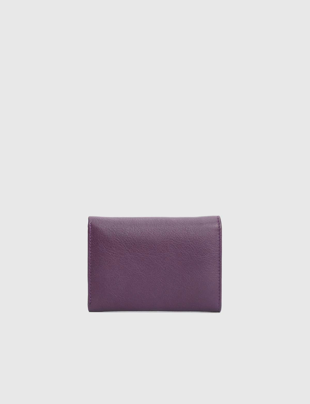 Aryan Purple Floater Leather Women's Wallet