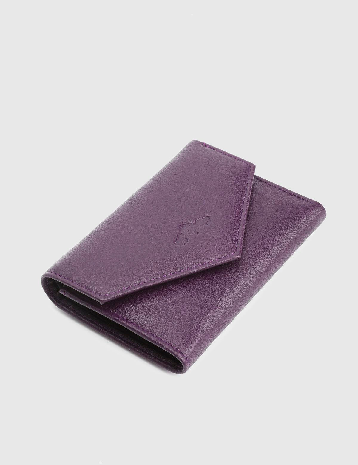 Aryan Purple Floater Leather Women's Wallet