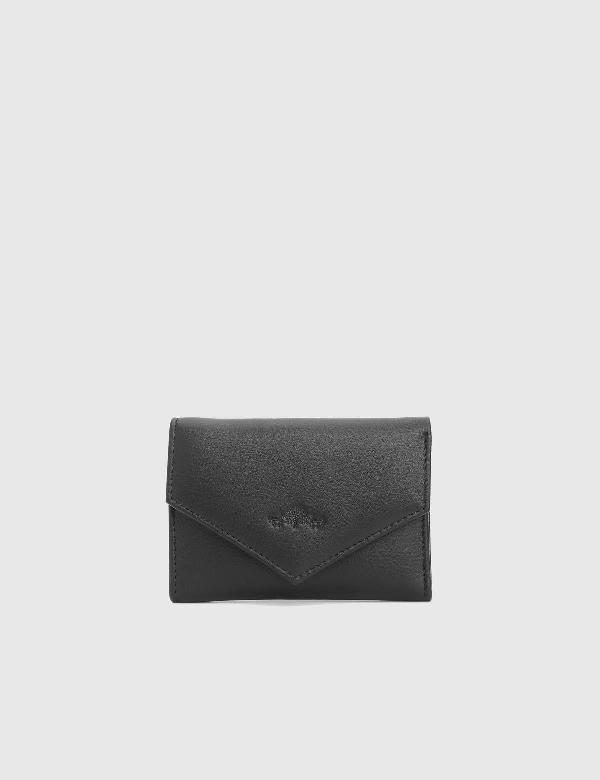 Aryan Black Floater Leather Women's Wallet