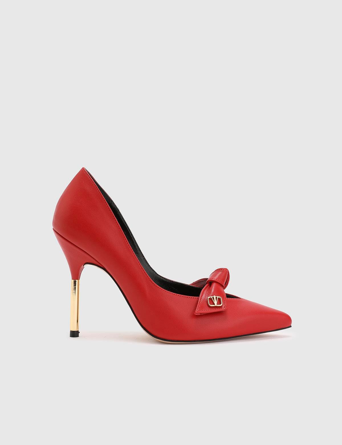 Betty Red Leather Women's Stiletto