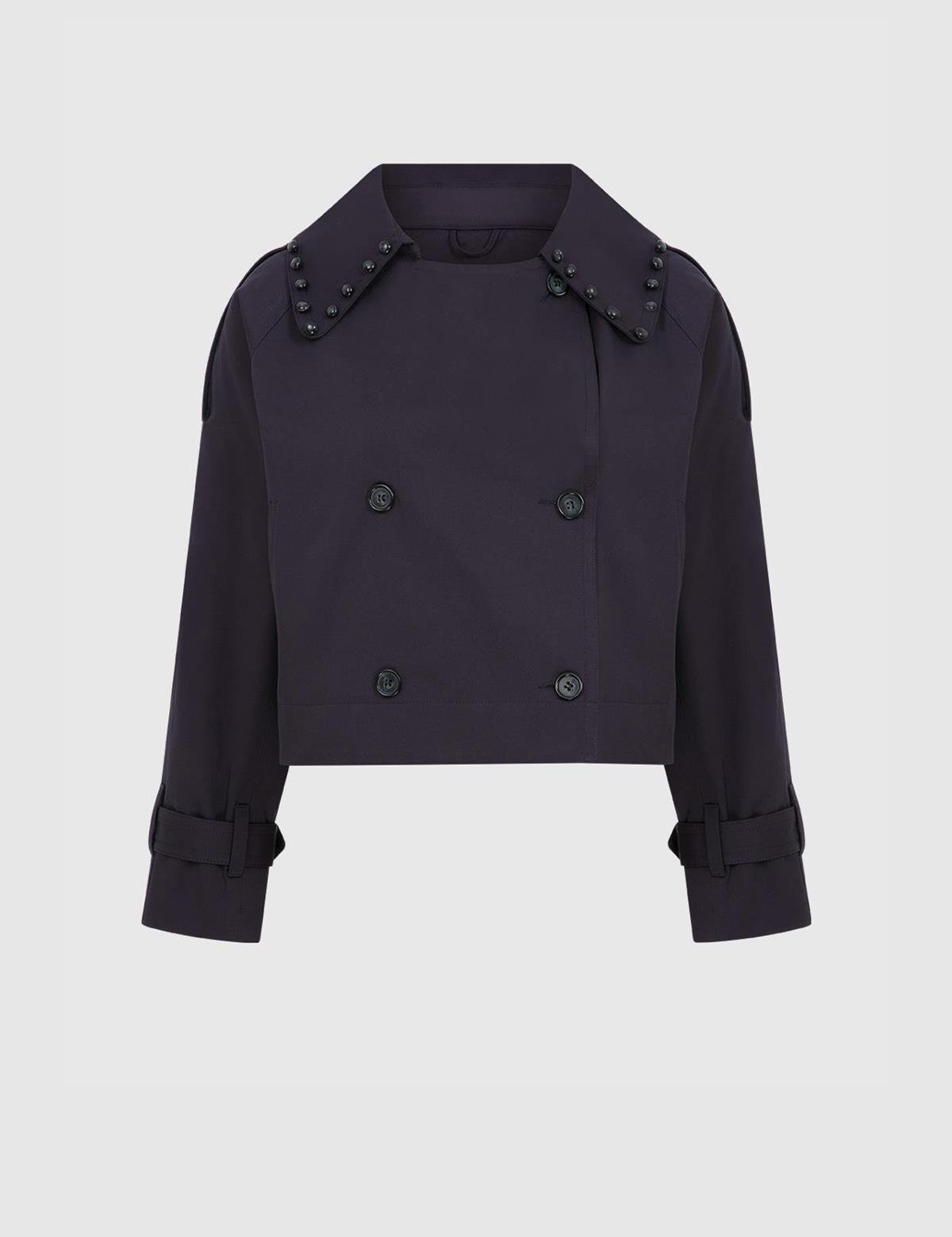 Bolton Navy Blue Women's Trench Coat