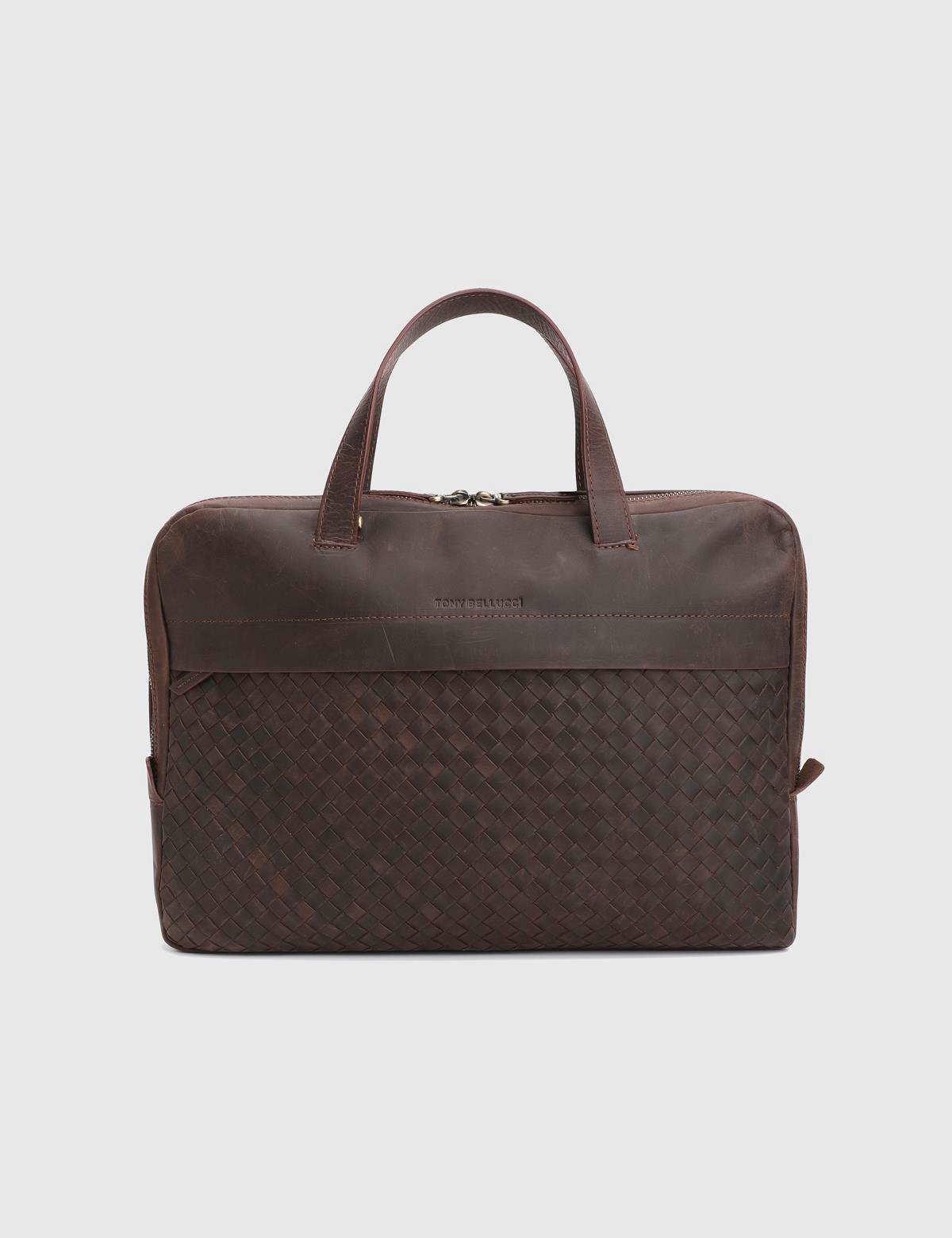 Boyan Brown Crazy Leather Men's Handbag