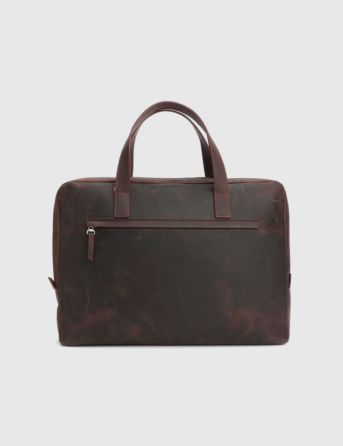 Boyan Brown Crazy Leather Men's Handbag