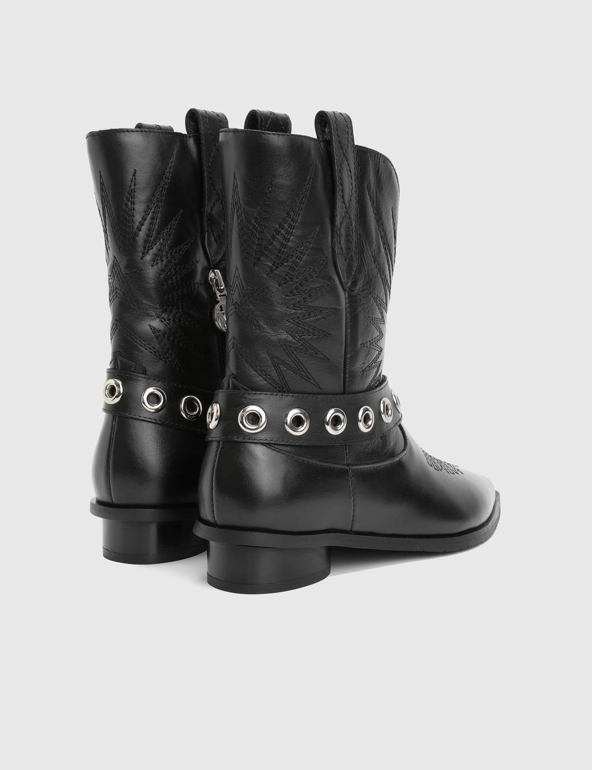 Britni Black Leather Women's Boot