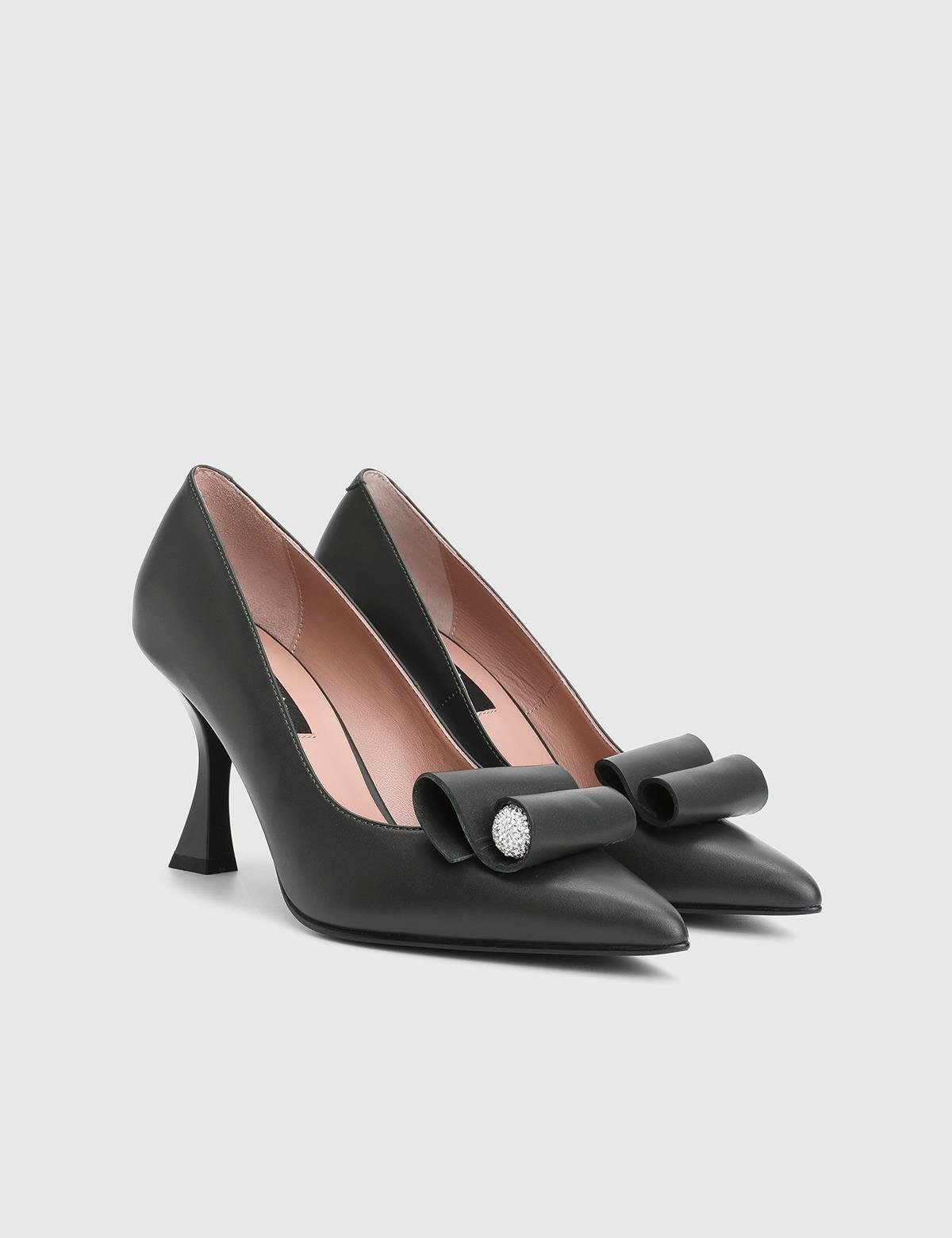 Brody Green Leather Women's Pump