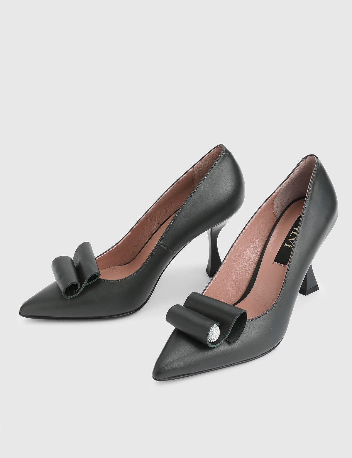 Brody Green Leather Women's Pump