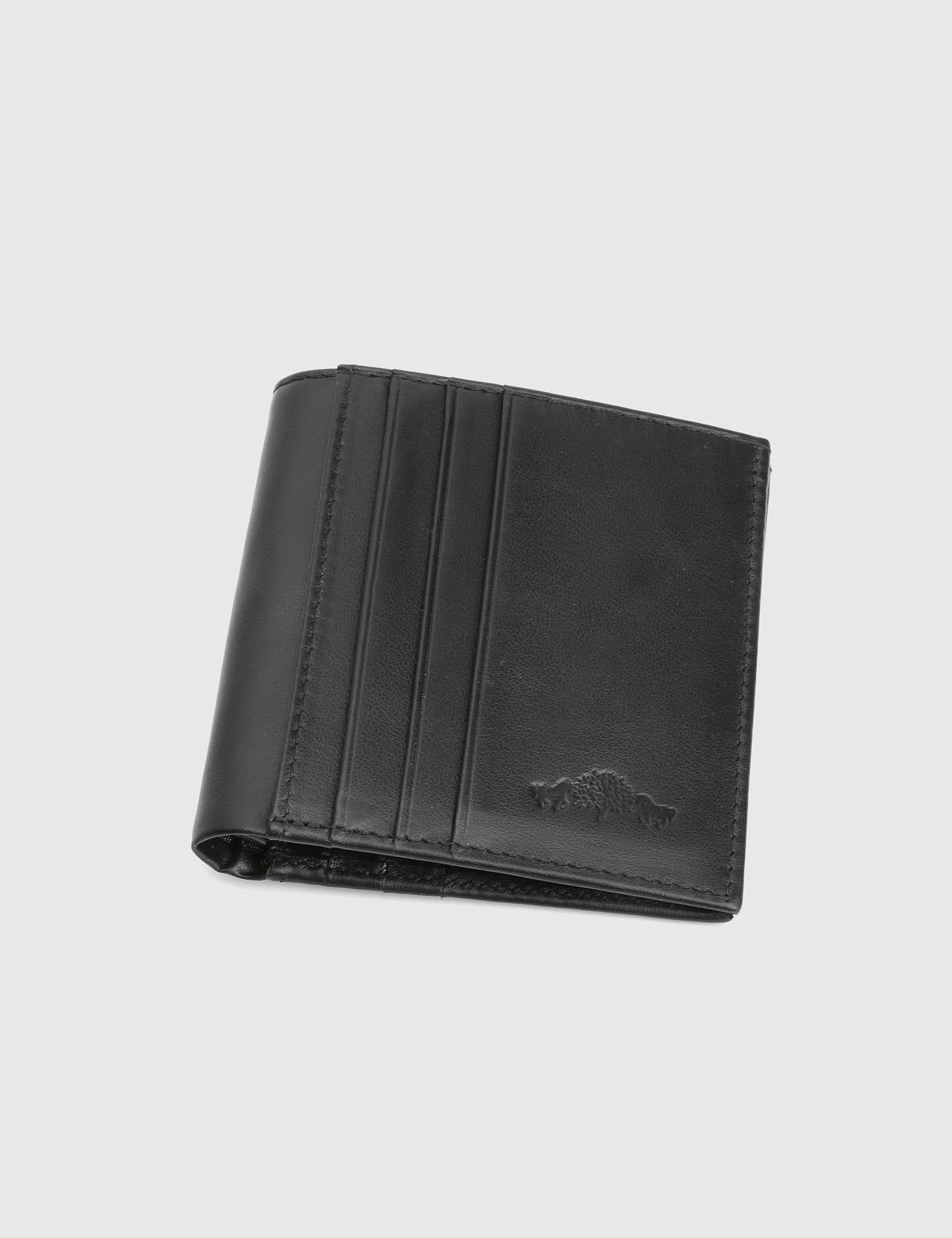 Bruno Black Leather Men's Wallet