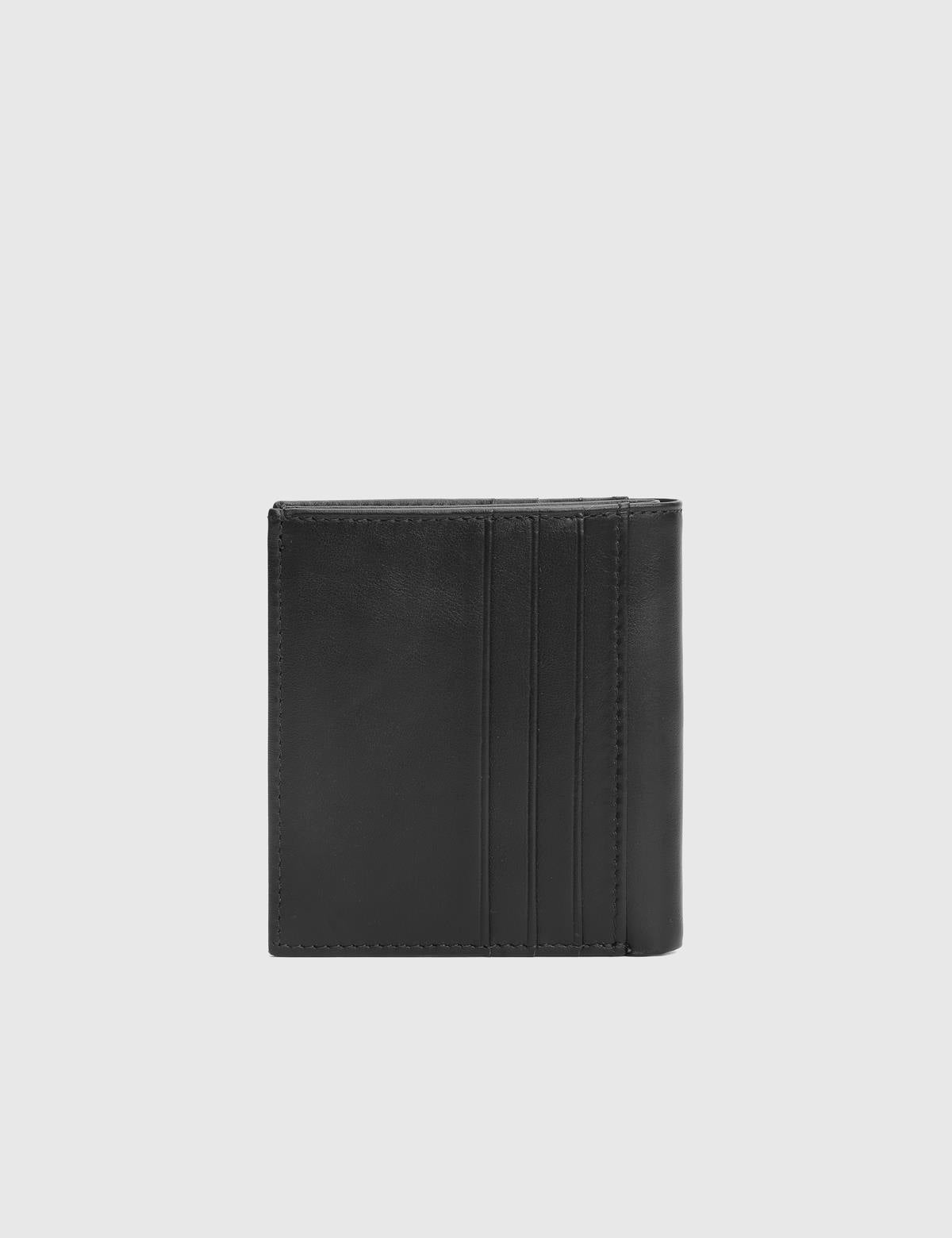 Bruno Black Leather Men's Wallet