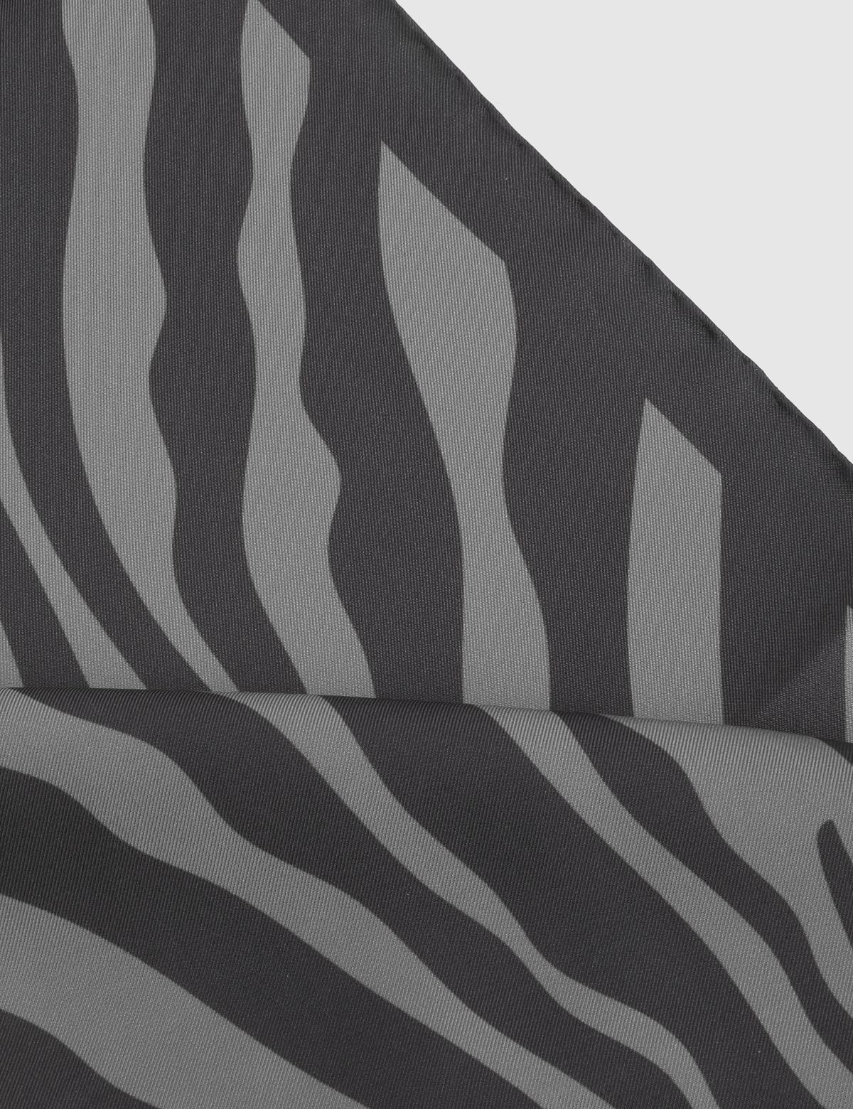 Brycen Grey Silk Twill Women's Scarf