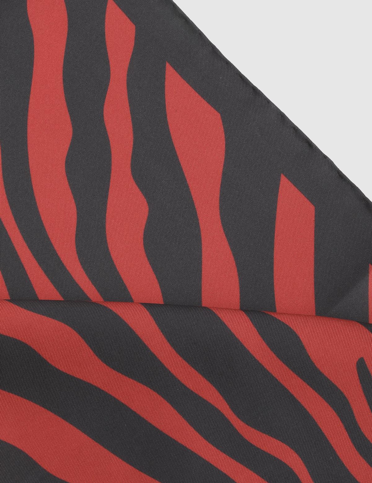 Brycen Red Silk Twill Women's Scarf