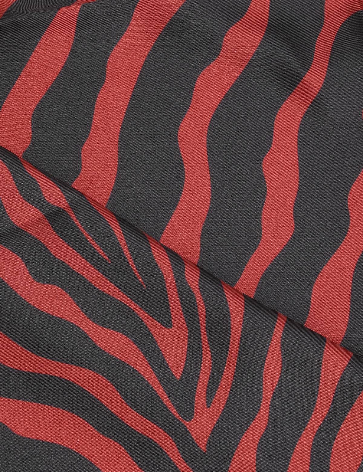 Brycen Red Silk Twill Women's Scarf