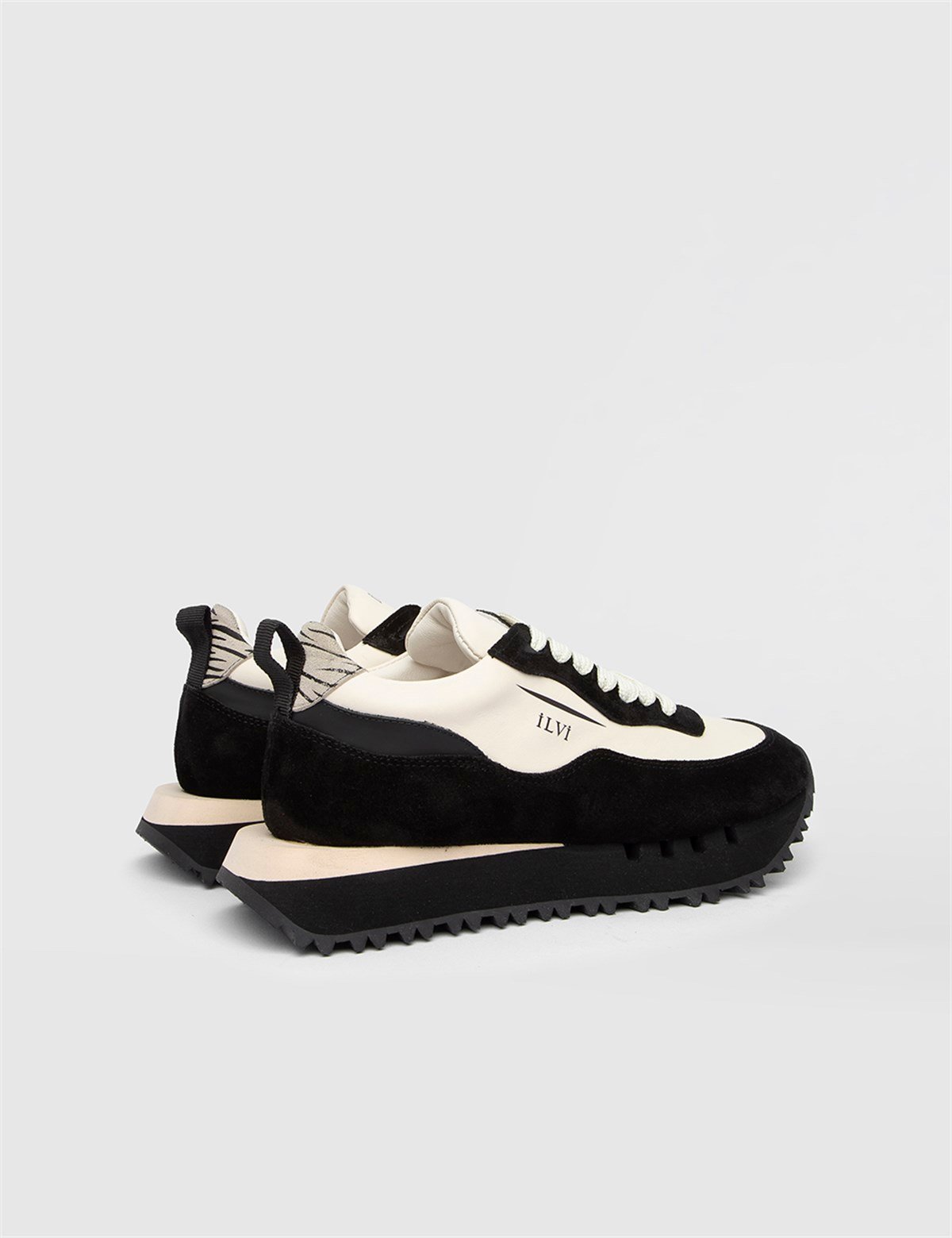 Bugs Black Suede-Beige Leather Women's Sneaker