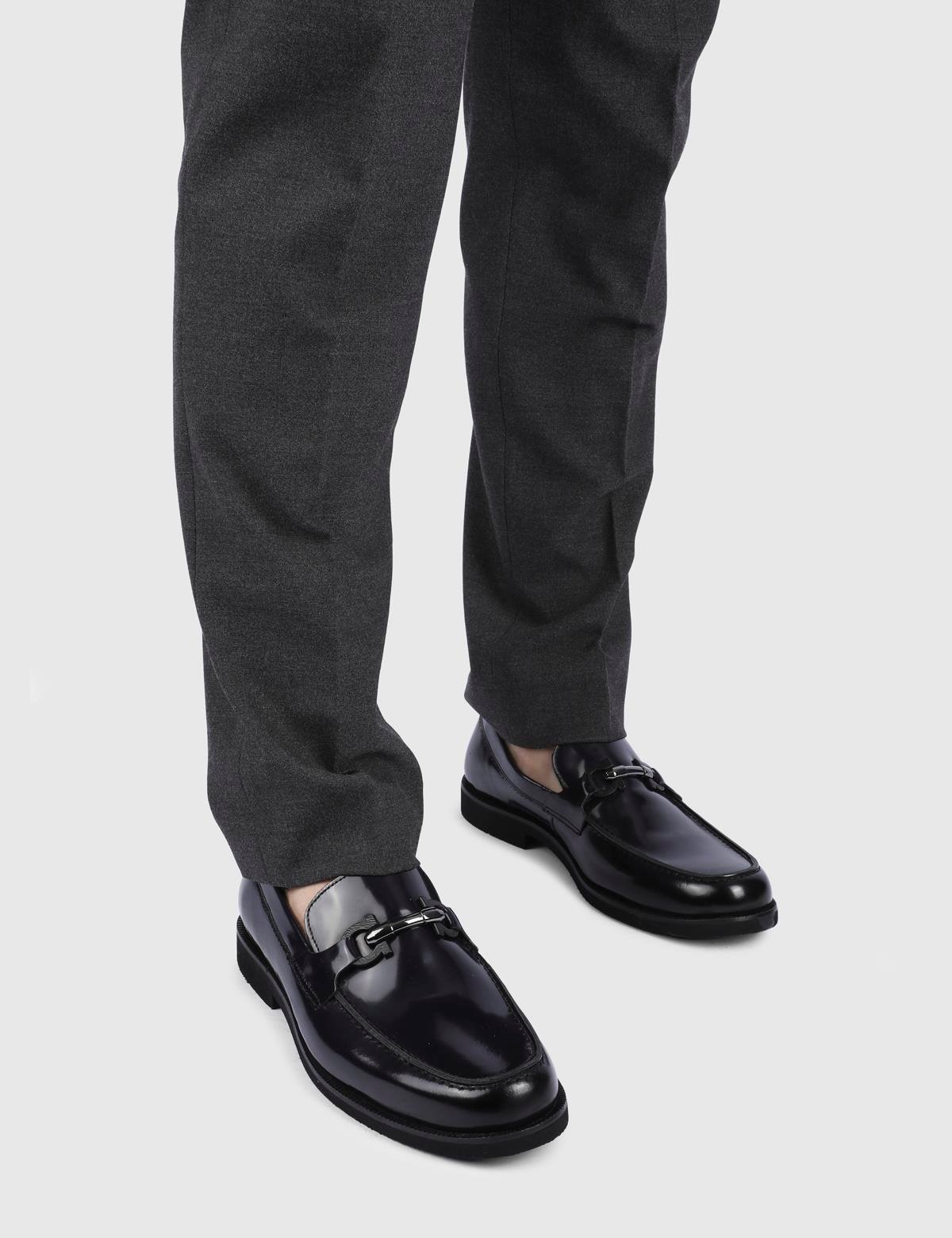 Cristiano Navy Blue Florentic Leather Men's Loafer