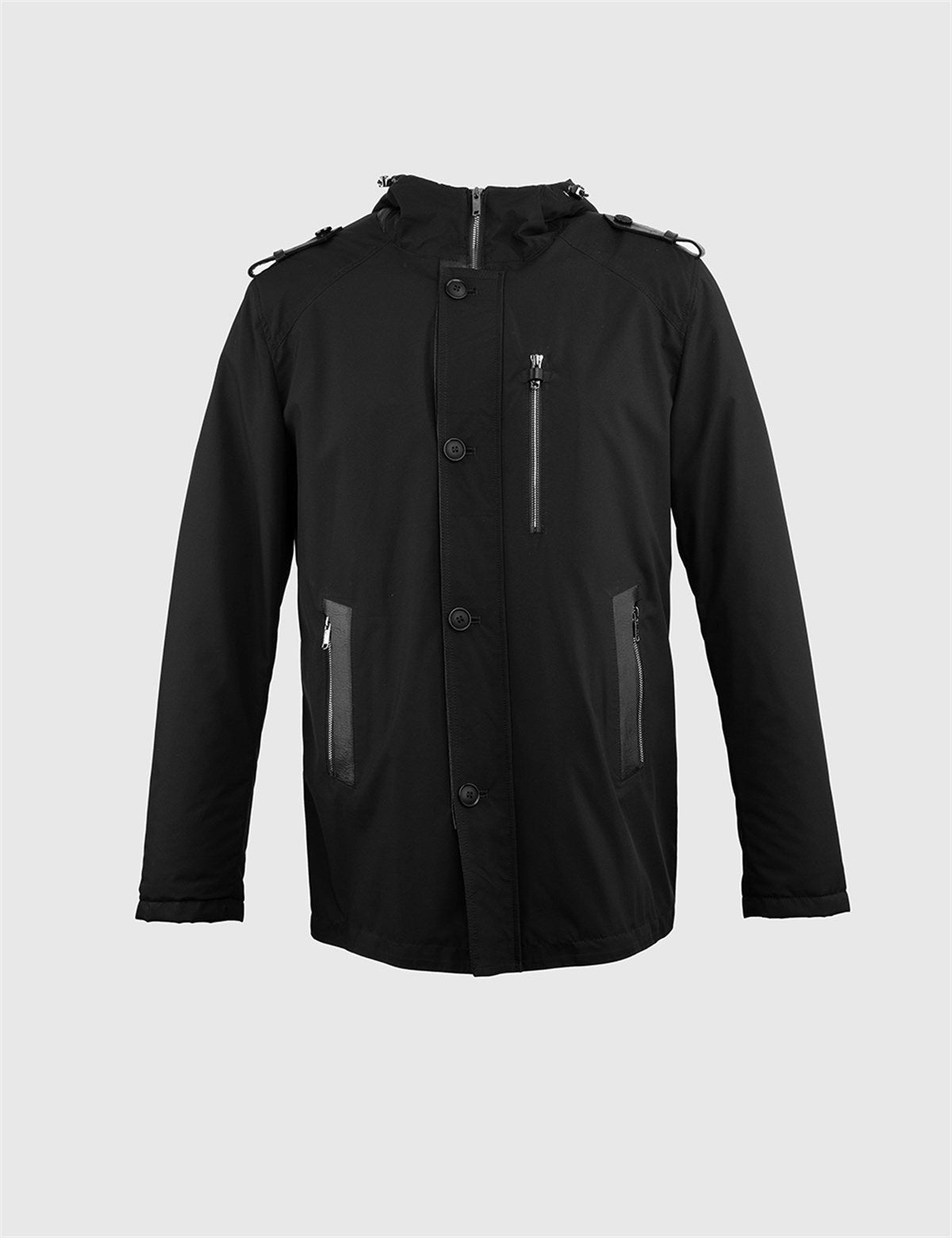 Cusco Black Men's Leather Bomber Jacket