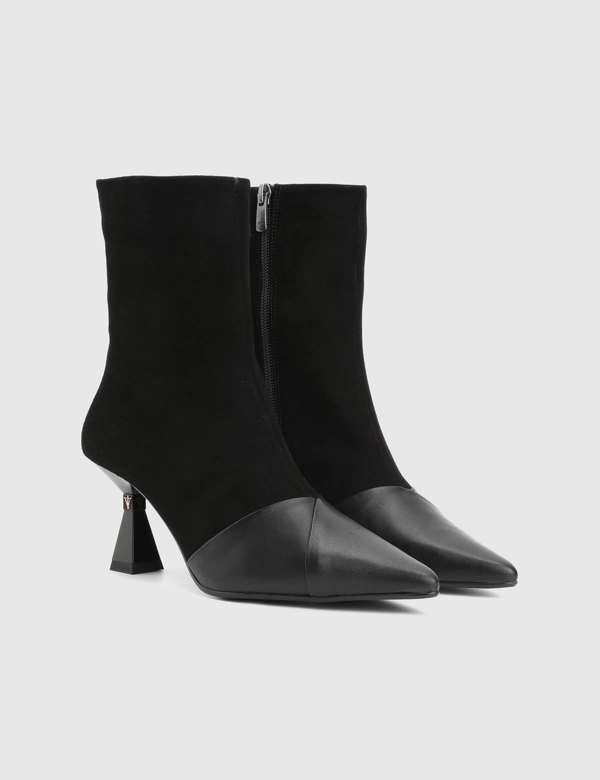 Danze Black Suede Leather Women's Heeled Boot