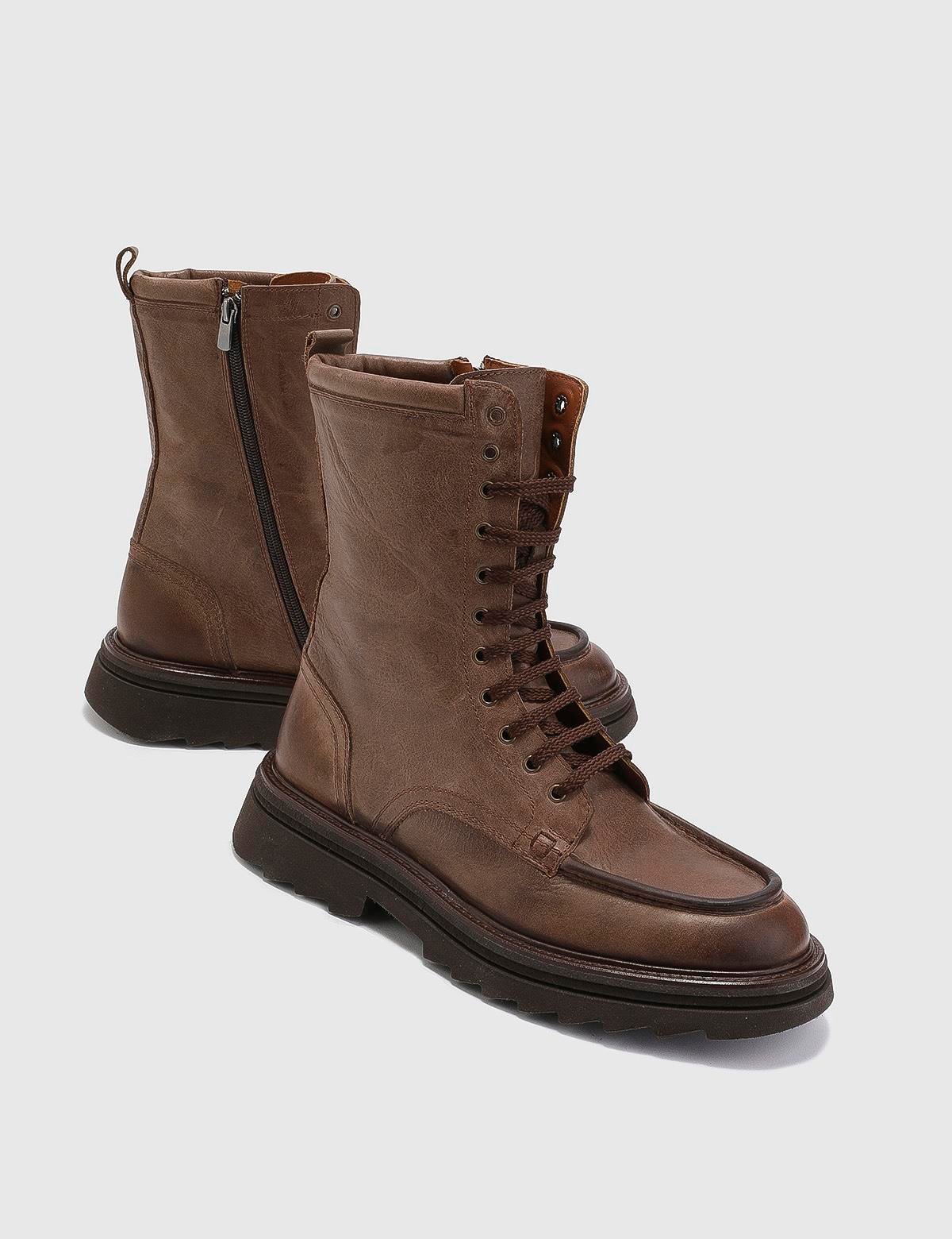 Denıs Mink Leather Men's Boot