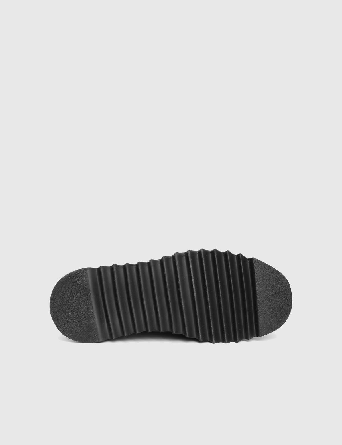 Derik Black Florentic Leather Deer Leather Men's Oxford