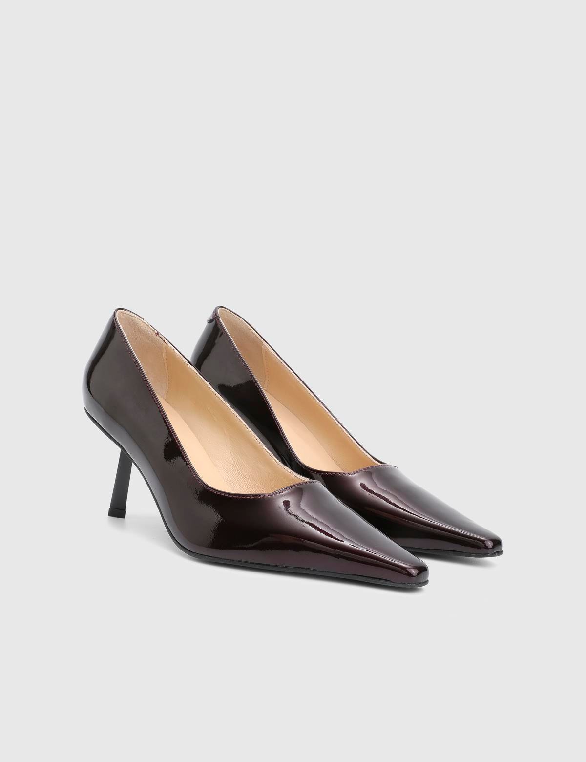 Diami Burgundy Patent Leather Women's Pump