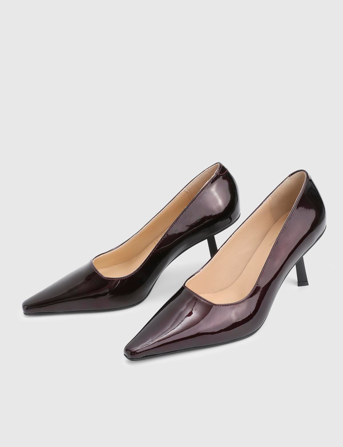 Diami Burgundy Patent Leather Women's Pump
