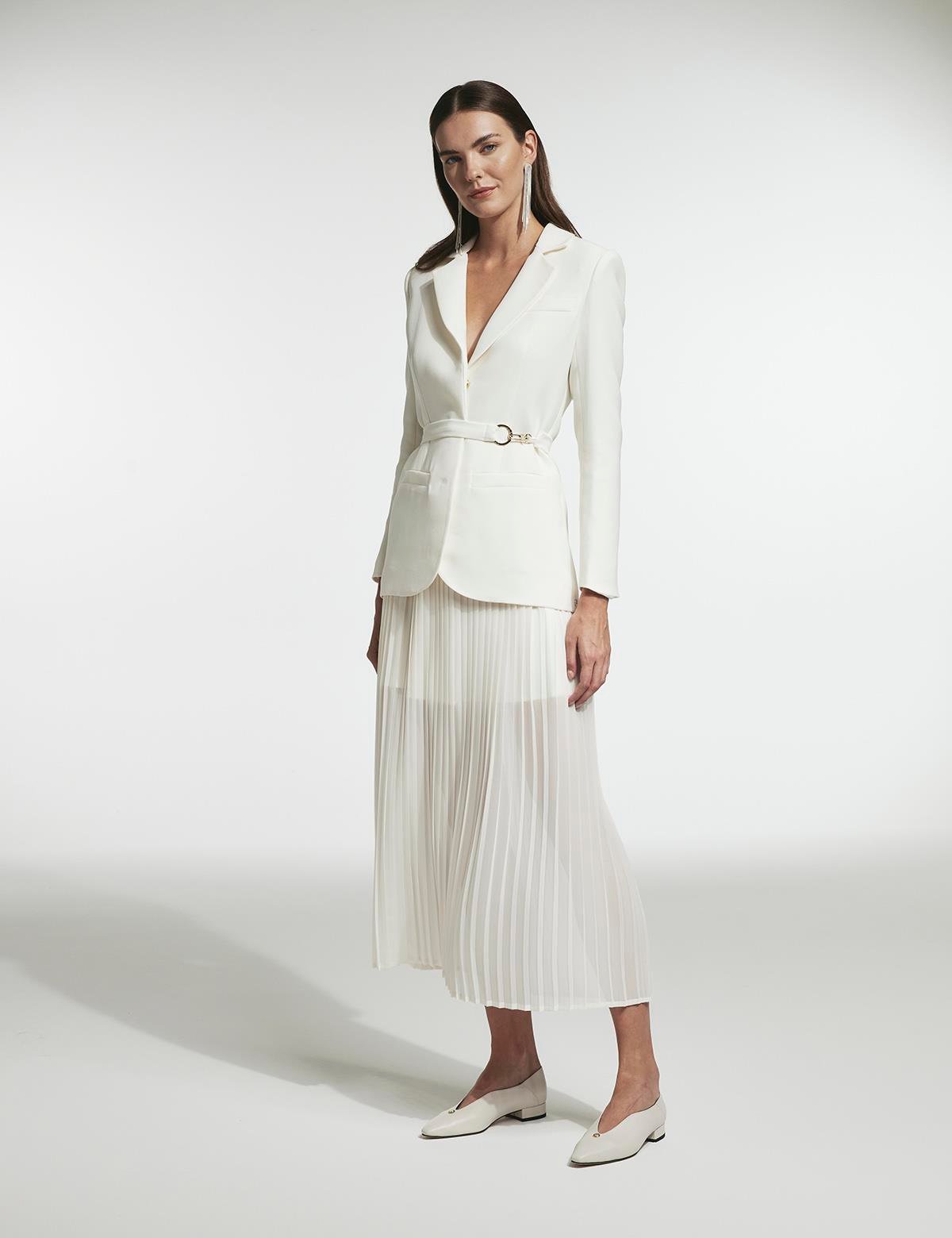 Dıana Ecru Women's Skirt