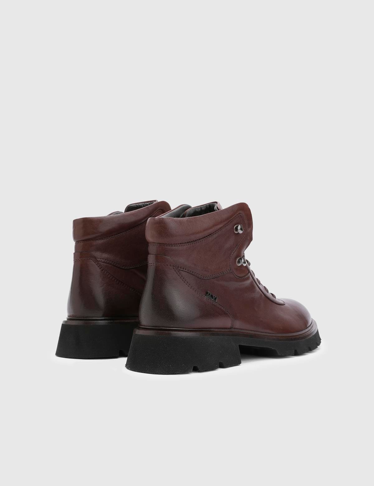 Dijk Brown Leather Men's Boot