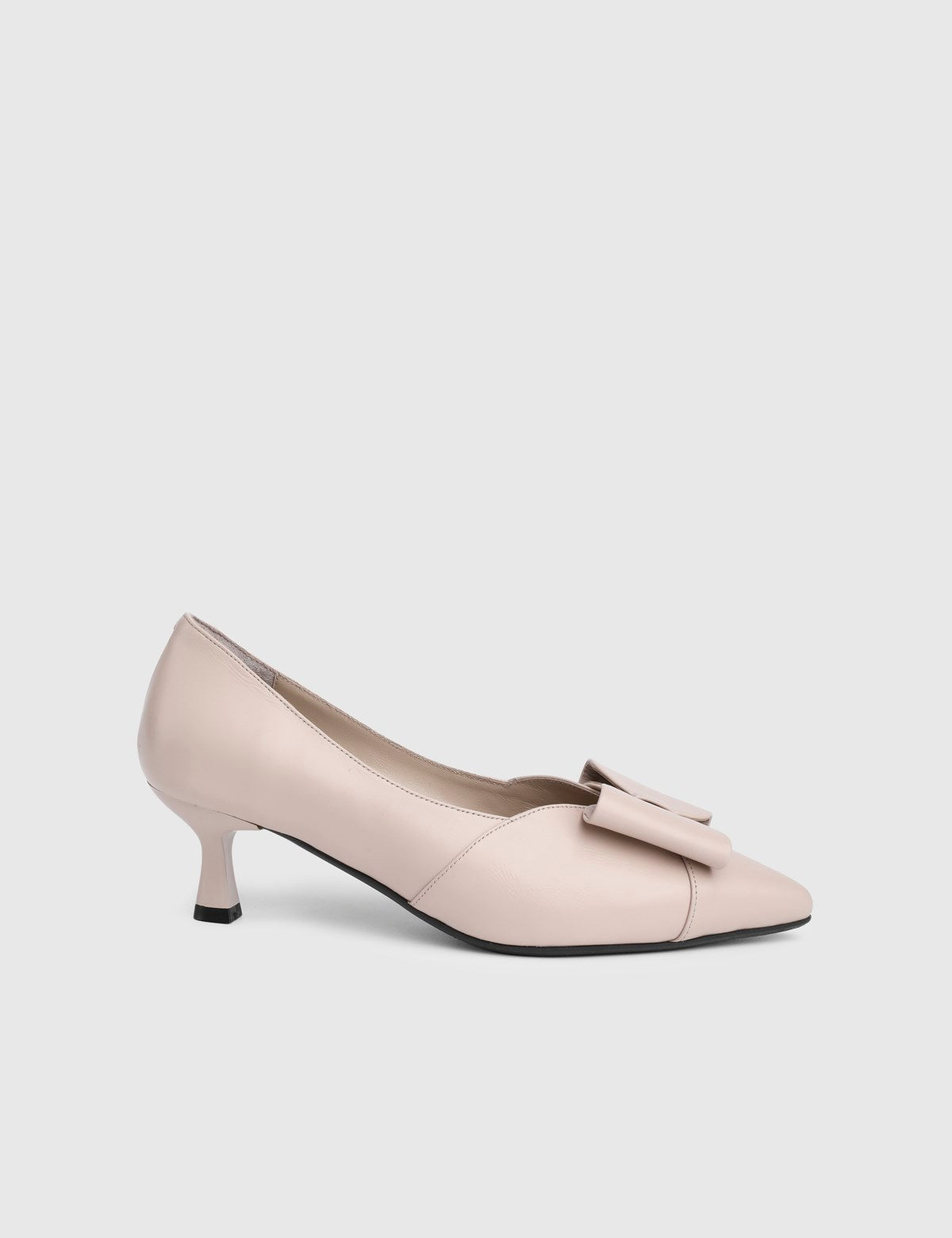 Diona Genuine Leather Women's Cream-Colored High-Heeled Shoes