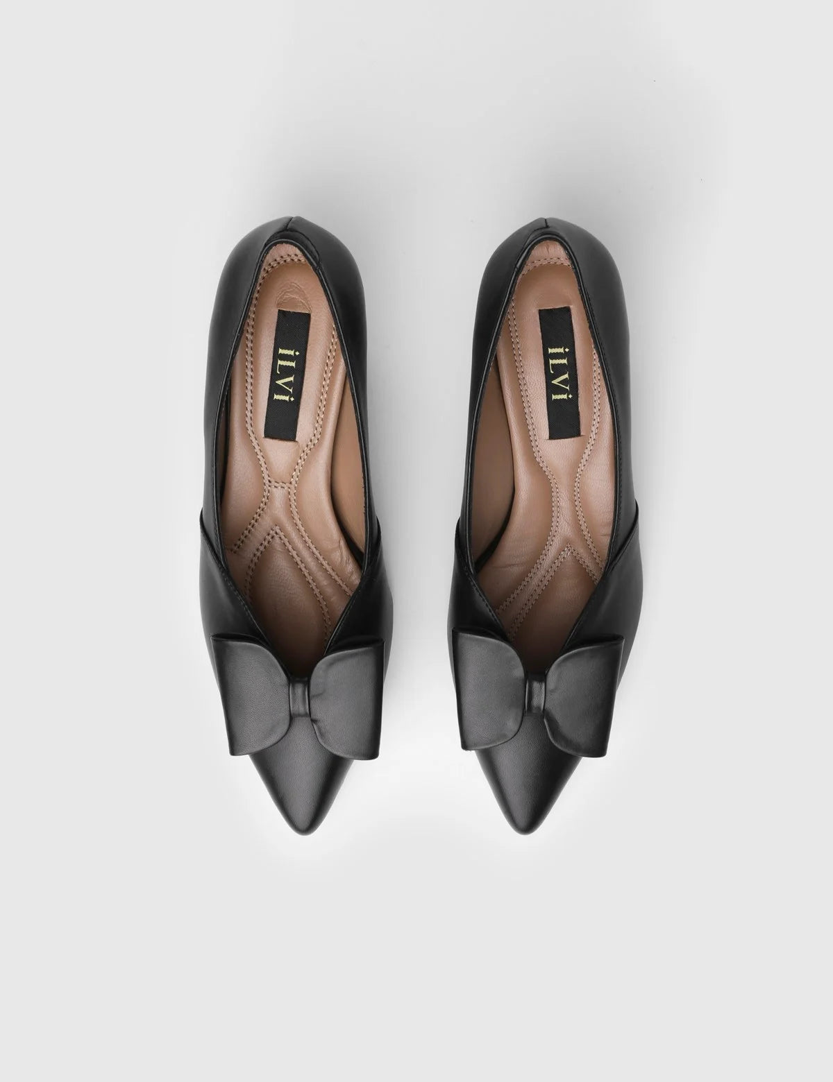 Diona Genuine Leather Women's Black High-Heeled Shoes